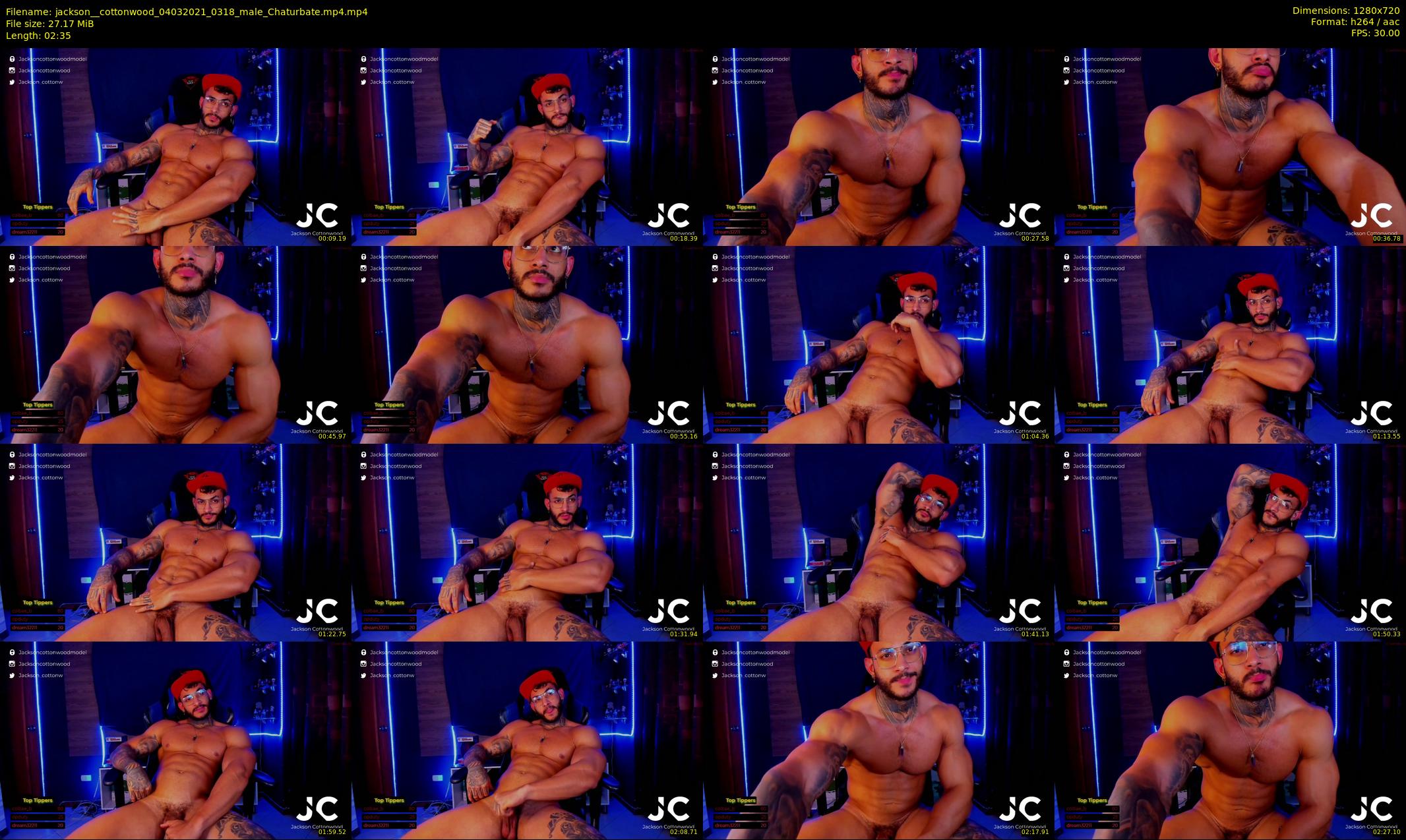 jackson__cottonwood — 3 minute Chaturbate male cam show recording, 720p, Mar 4, 2021
