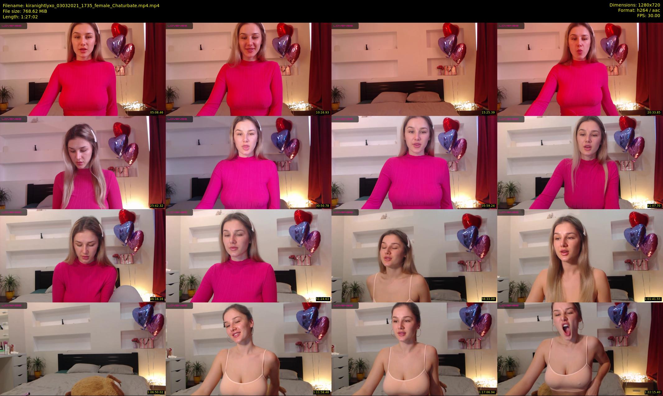 kiranightlyxo — 88 minute Chaturbate female cam show recording, 720p, Mar 3, 2021