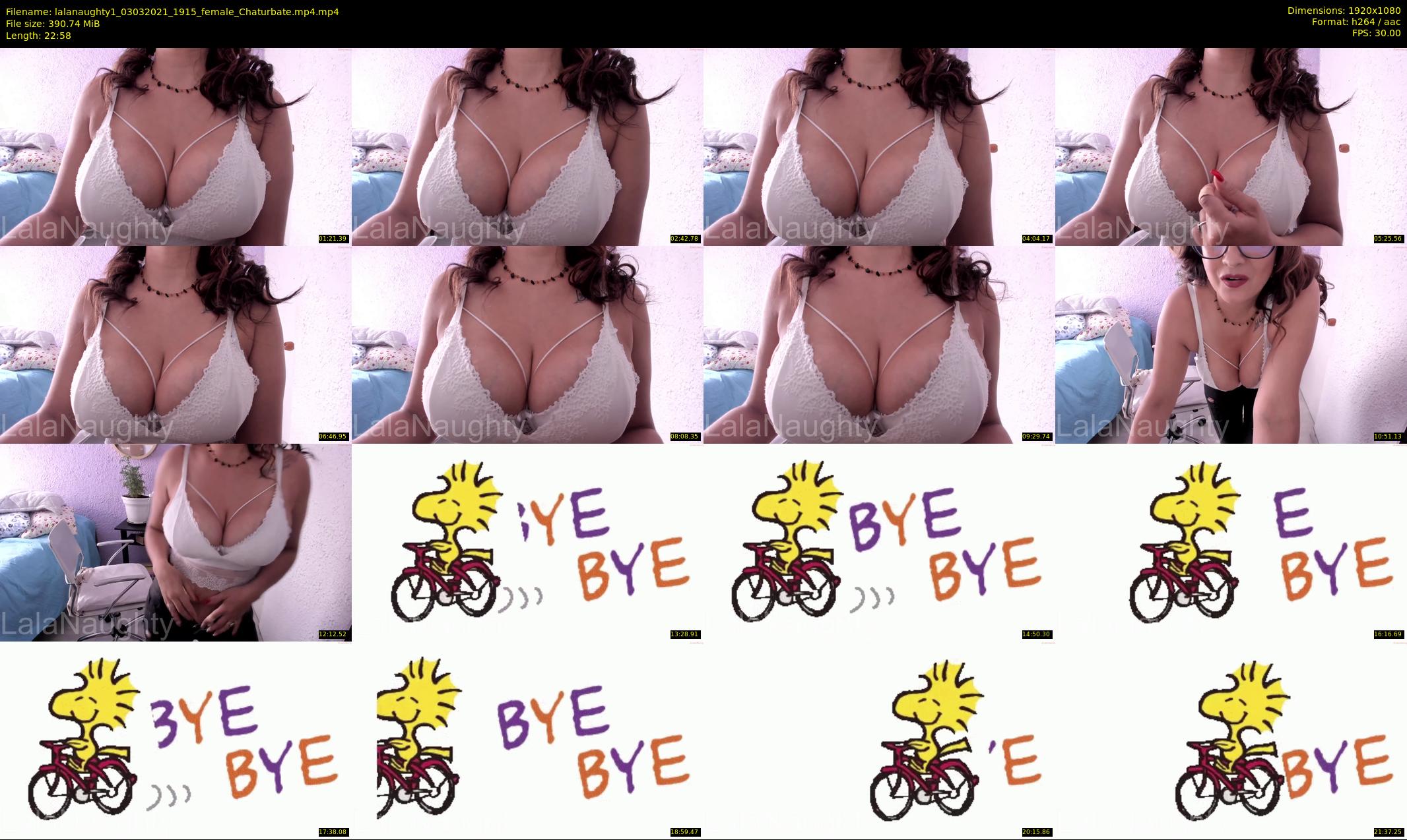 lalanaughty1 — 23 minute Chaturbate female cam show recording, 1080p, Mar 3, 2021