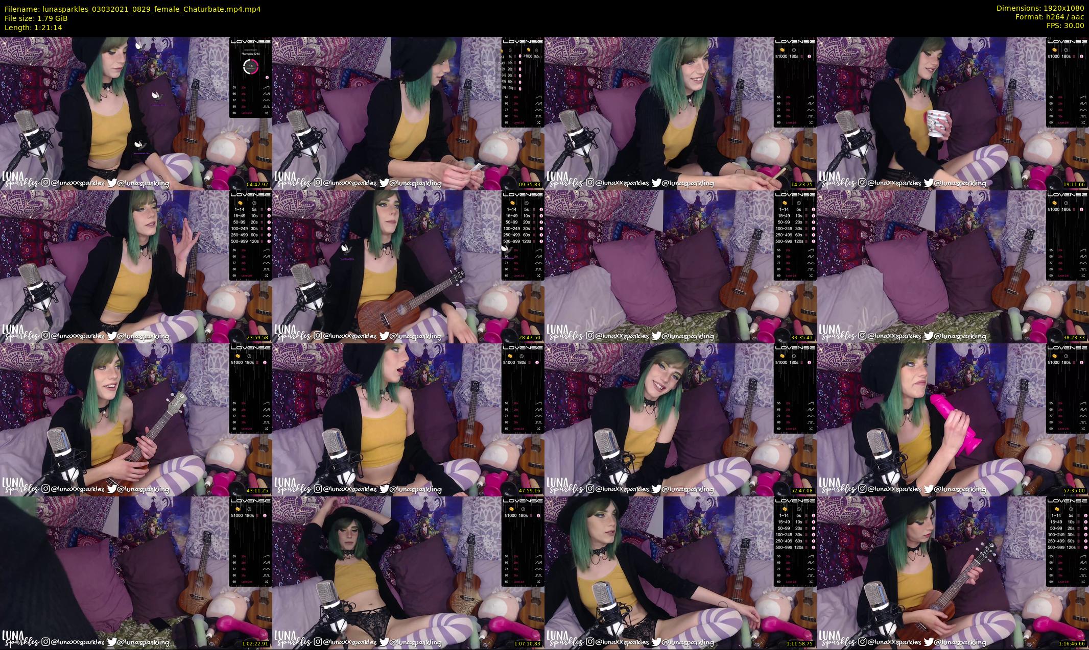 lunasparkles — 82 minute Chaturbate female cam show recording, 1080p, Mar 3, 2021