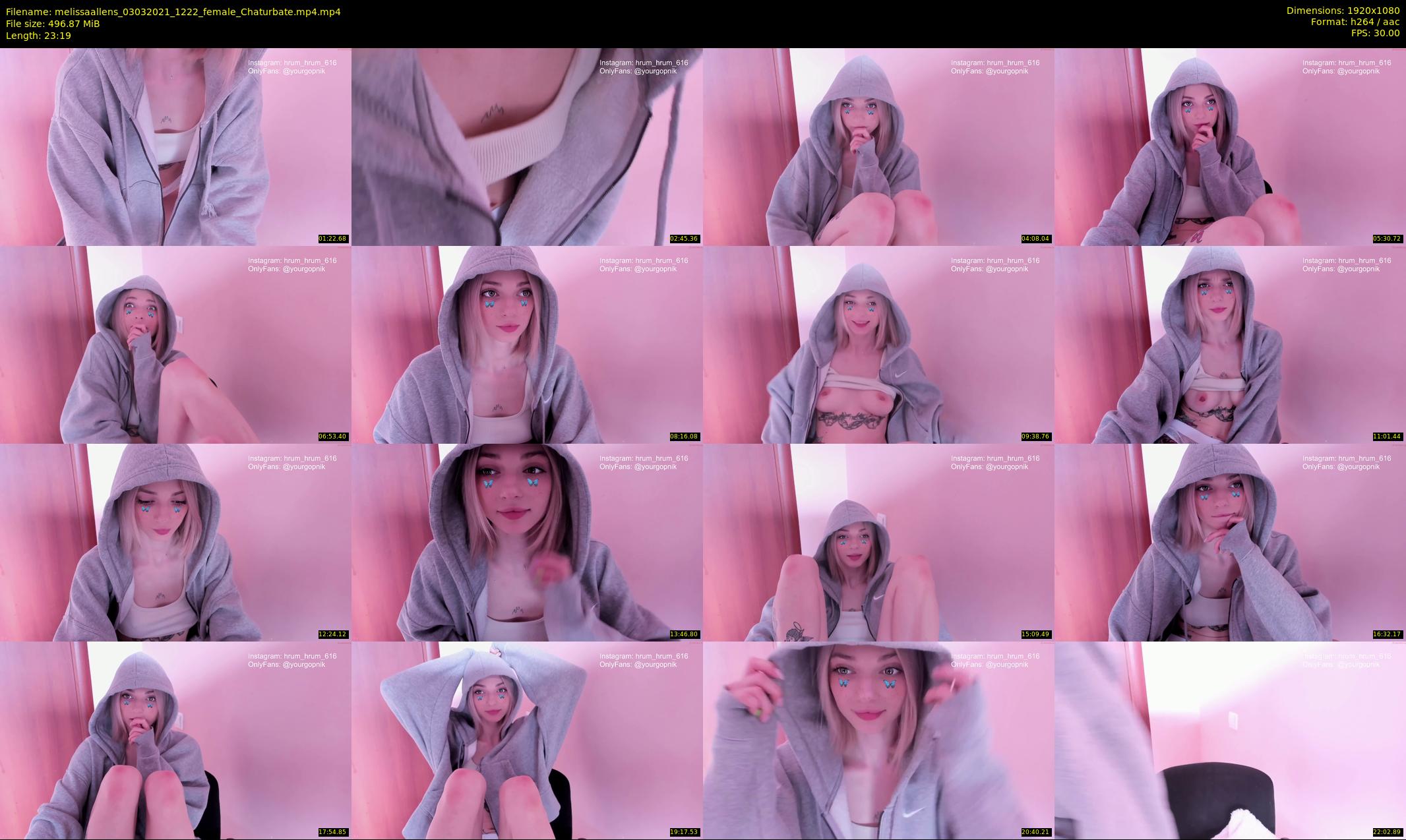 melissaallens — 24 minute Chaturbate female cam show recording, 1080p, Mar 3, 2021