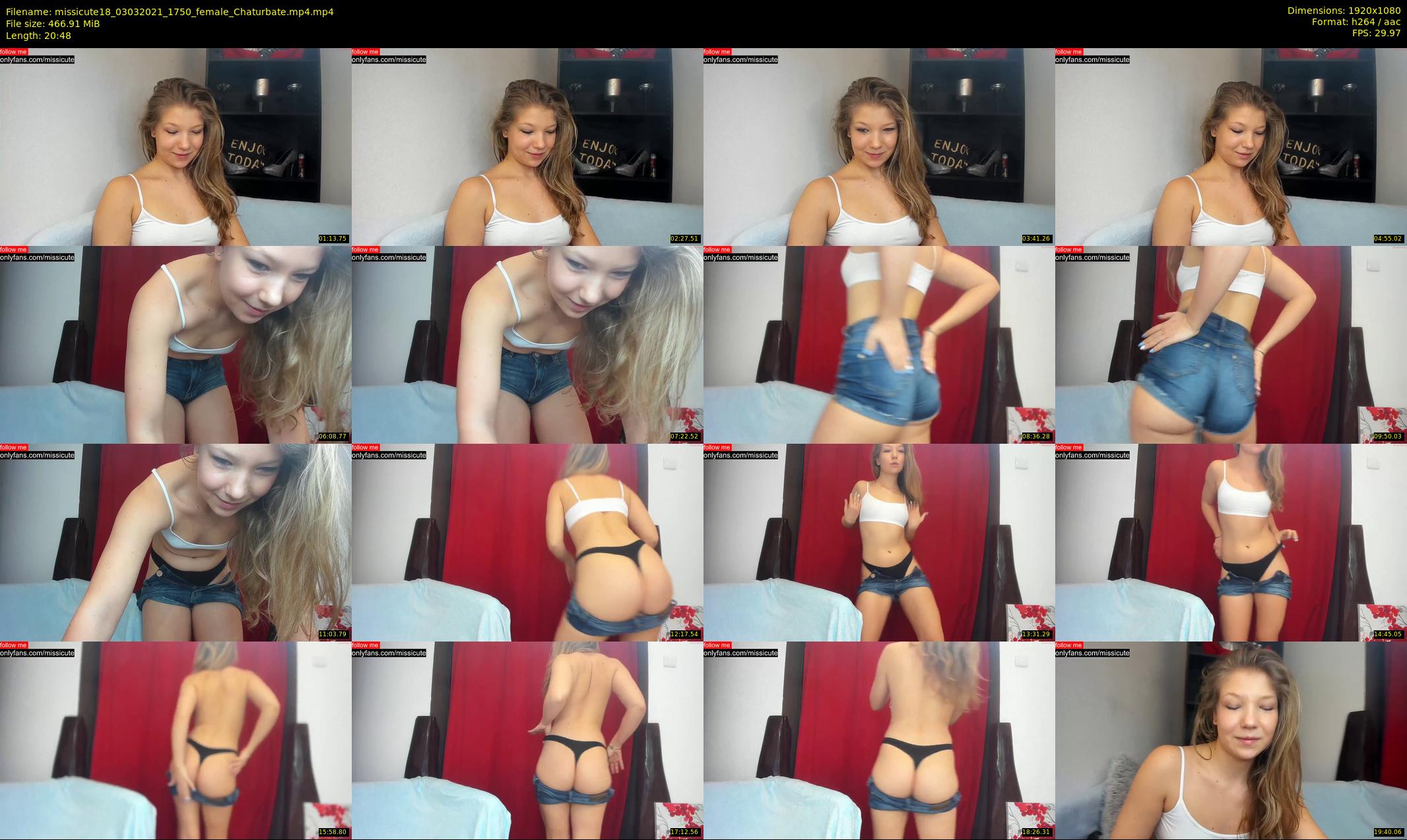 missicute18 — 21 minute Chaturbate female cam show recording, 1080p, Mar 3, 2021