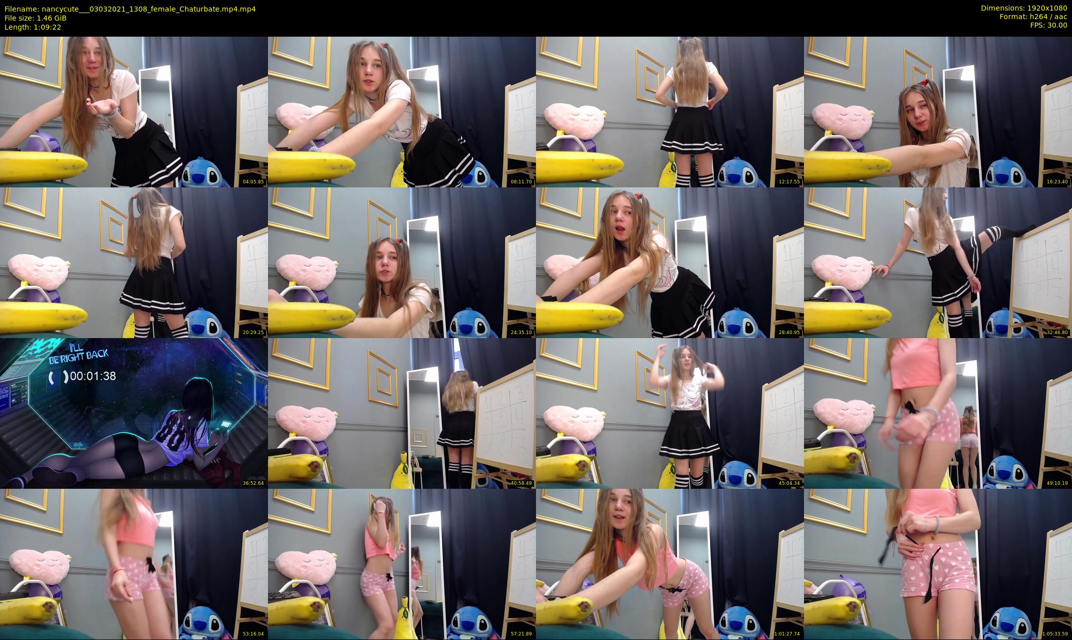 nancycute__ — 70 minute Chaturbate female cam show recording, 1080p, Mar 3, 2021