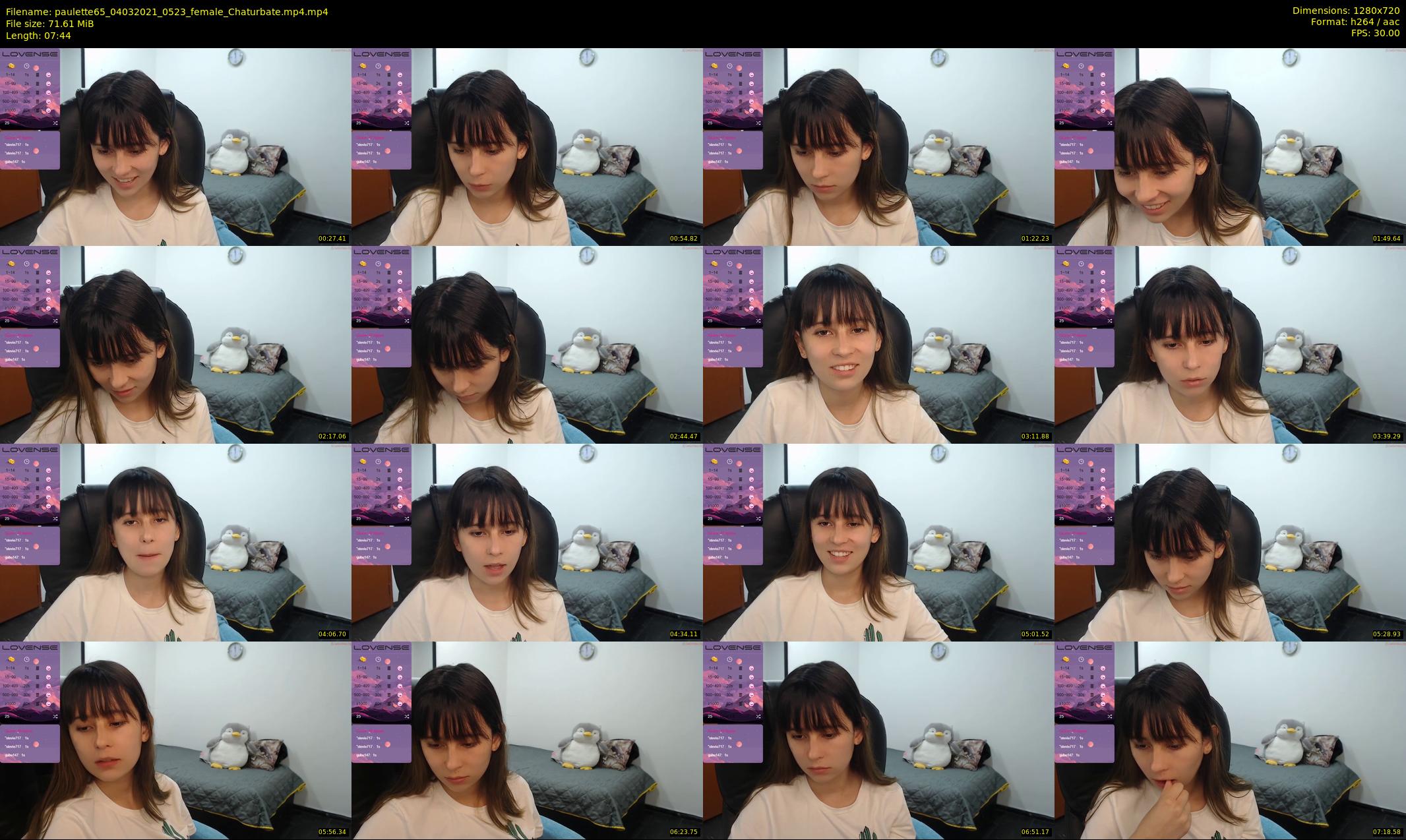 paulette65 — 8 minute Chaturbate female cam show recording, 720p, Mar 4, 2021