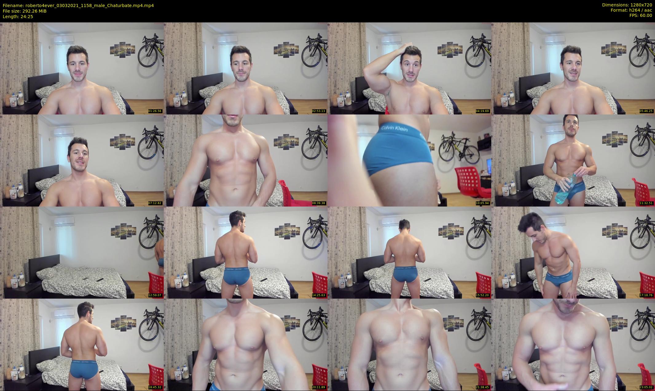 roberto4ever — 25 minute Chaturbate male cam show recording, 720p, Mar 3, 2021