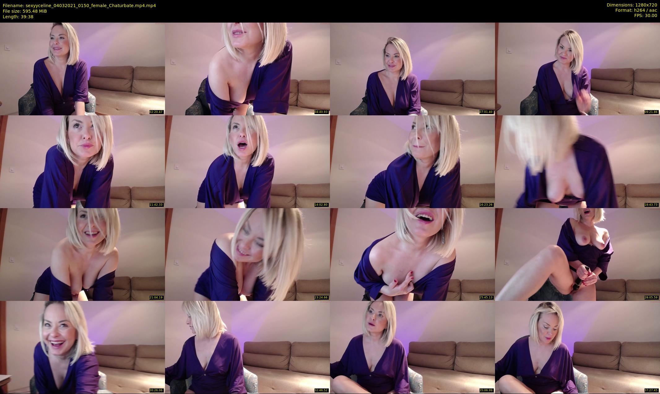 sexyyceline — 40 minute Chaturbate female cam show recording, 720p, Mar 4, 2021