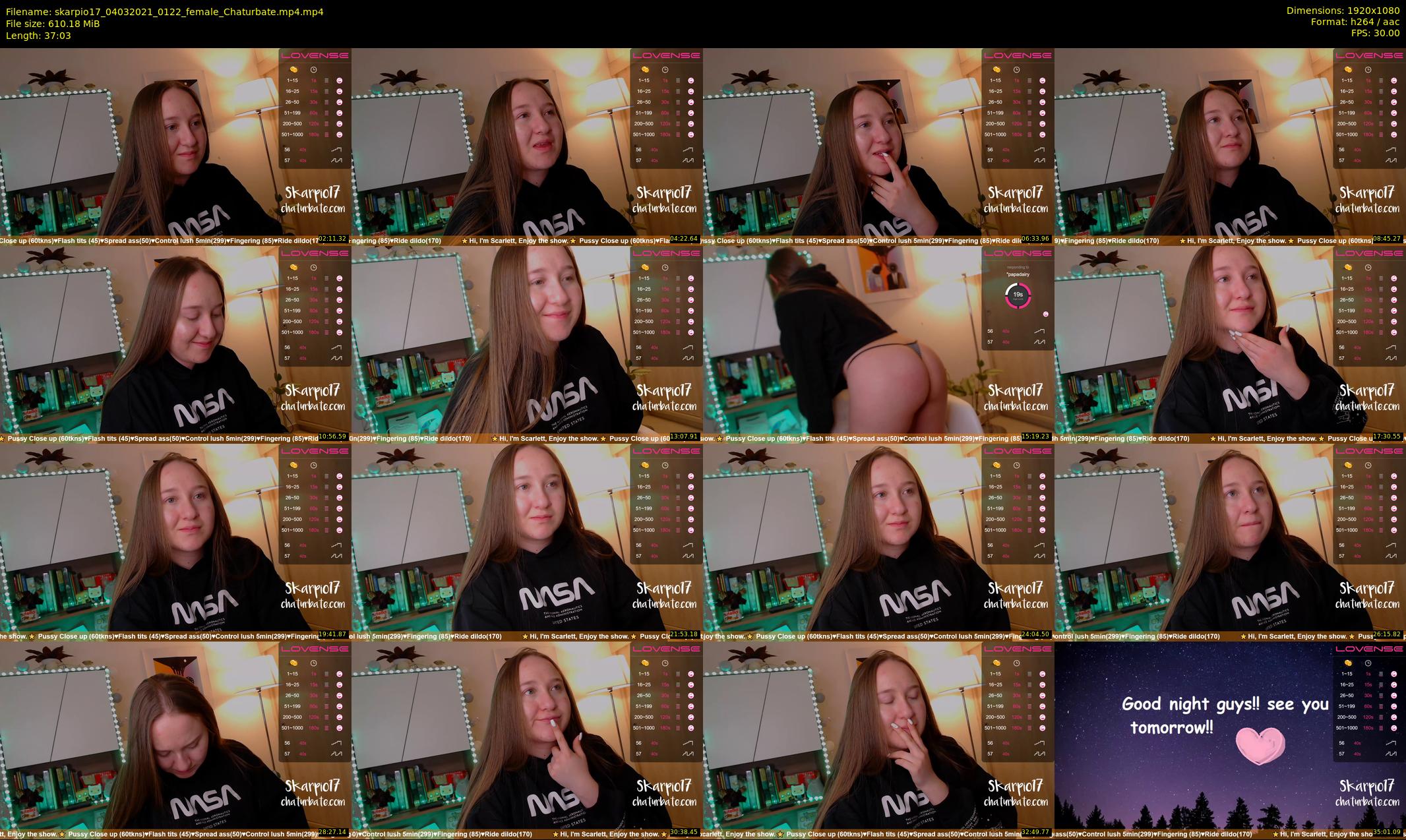 skarpio17 — 38 minute Chaturbate female cam show recording, 1080p, Mar 4, 2021