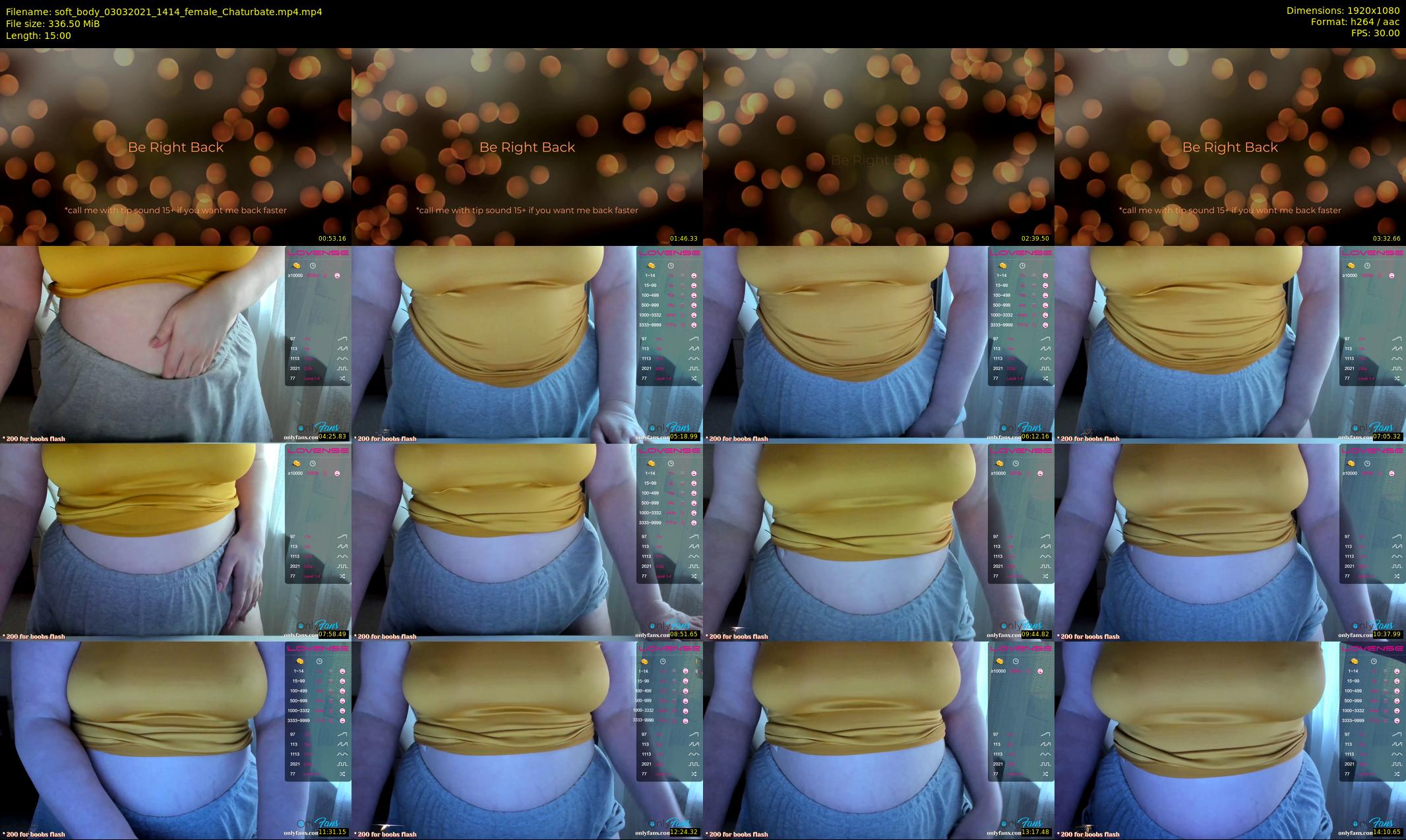 soft_body — 15 minute Chaturbate female cam show recording, 1080p, Mar 3, 2021