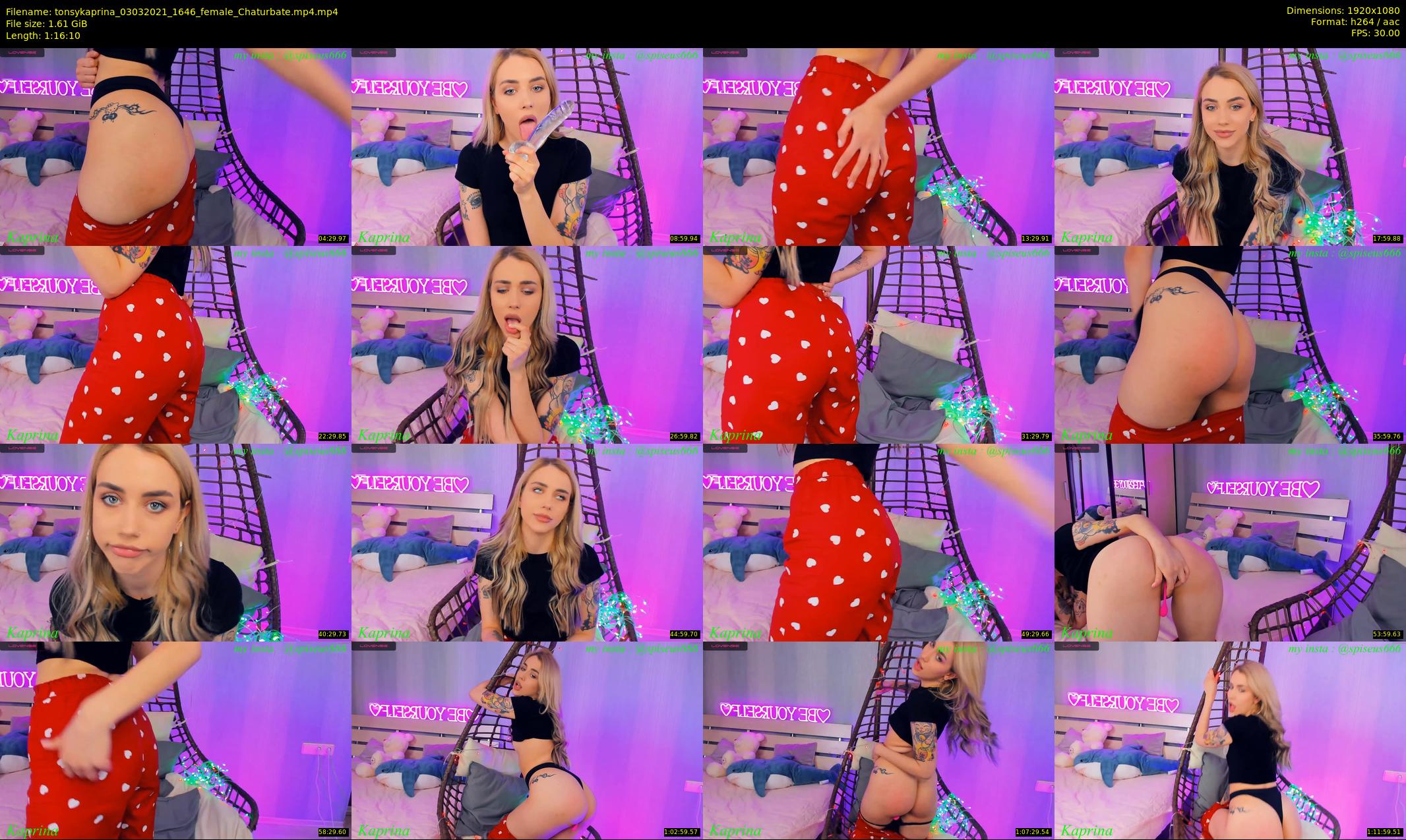 tonsykaprina — 77 minute Chaturbate couple cam show recording, 1080p, Mar 3, 2021