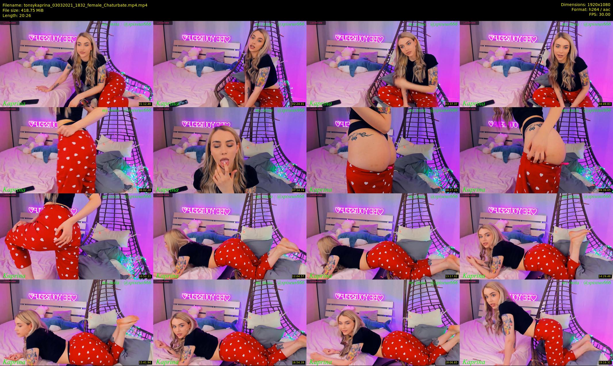 tonsykaprina — 21 minute Chaturbate couple cam show recording, 1080p, Mar 3, 2021