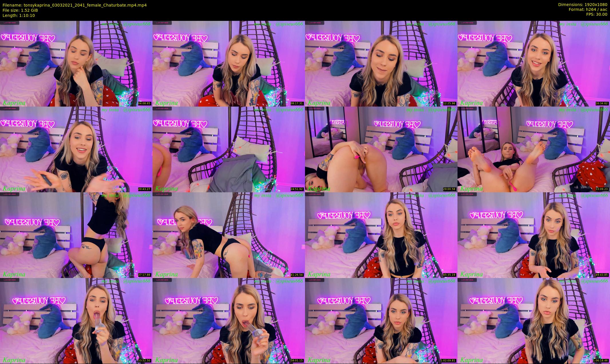 tonsykaprina — 71 minute Chaturbate couple cam show recording, 1080p, Mar 3, 2021