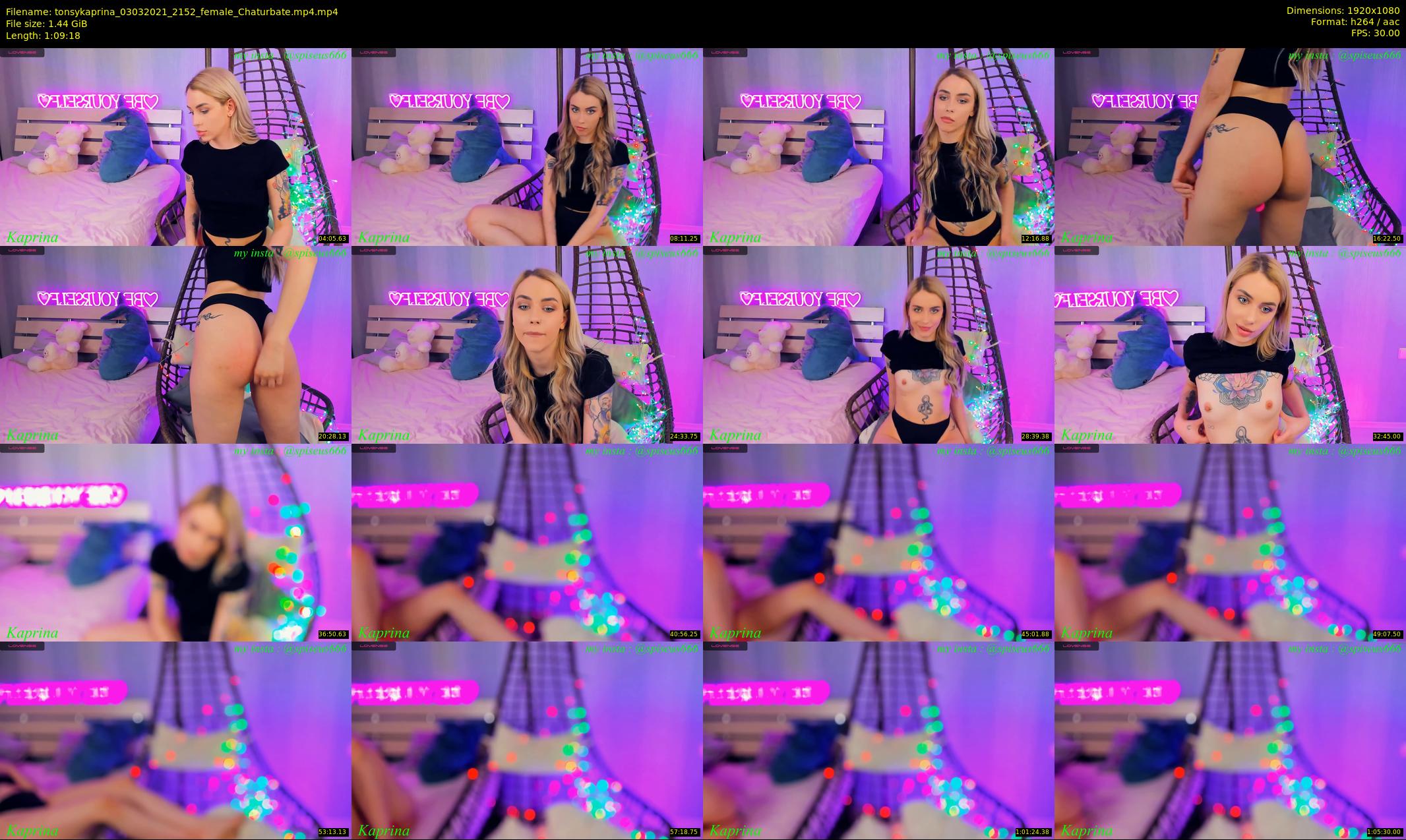 tonsykaprina — 70 minute Chaturbate couple cam show recording, 1080p, Mar 3, 2021