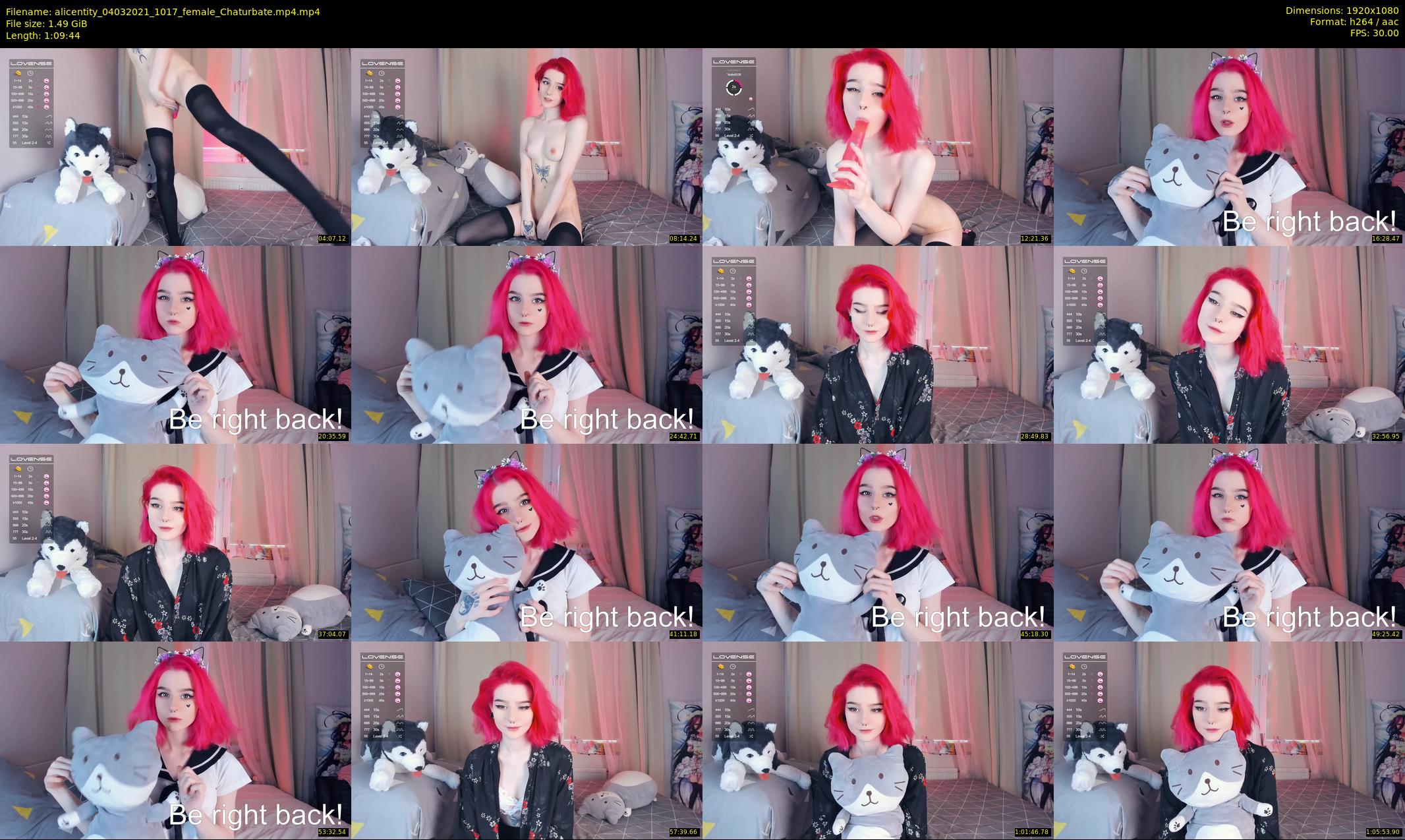 alicentity — 70 minute Chaturbate female cam show recording, 1080p, Mar 4, 2021