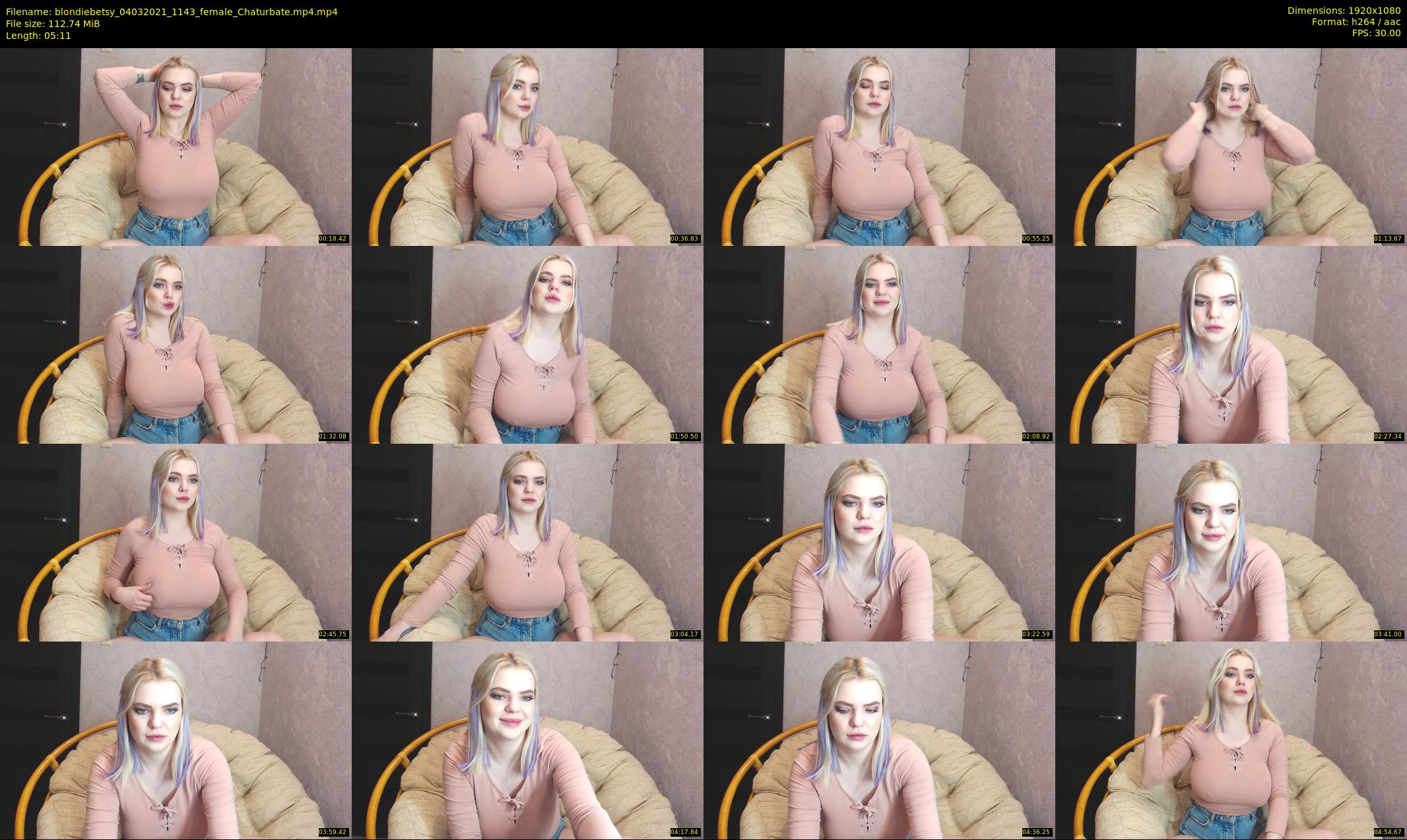 blondiebetsy — 6 minute Chaturbate female cam show recording, 1080p, Mar 4, 2021