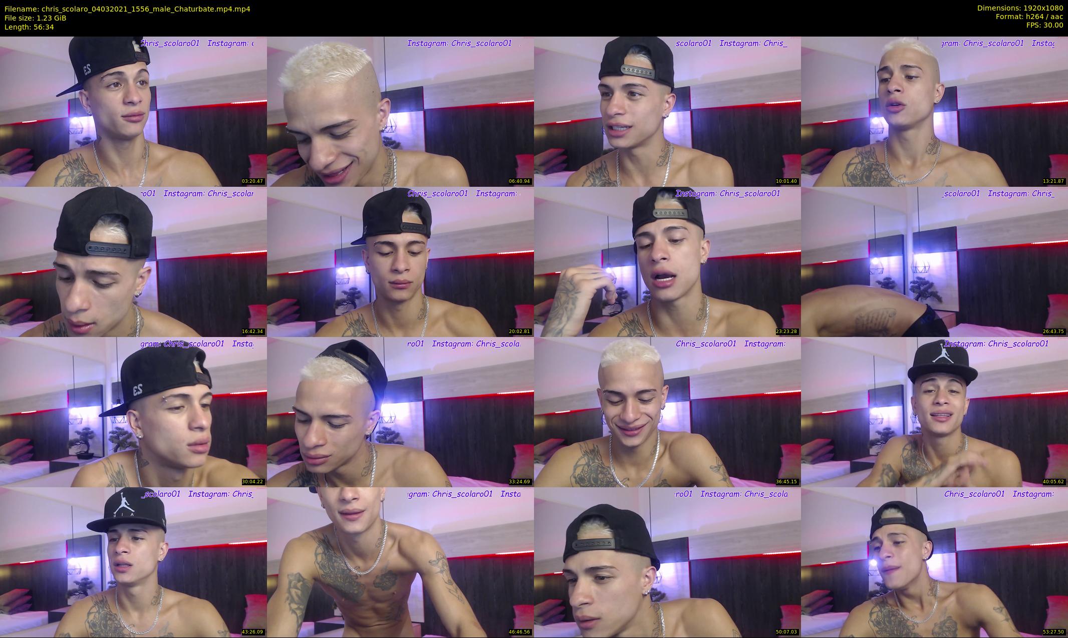 chris_scolaro — 57 minute Chaturbate male cam show recording, 1080p, Mar 4, 2021