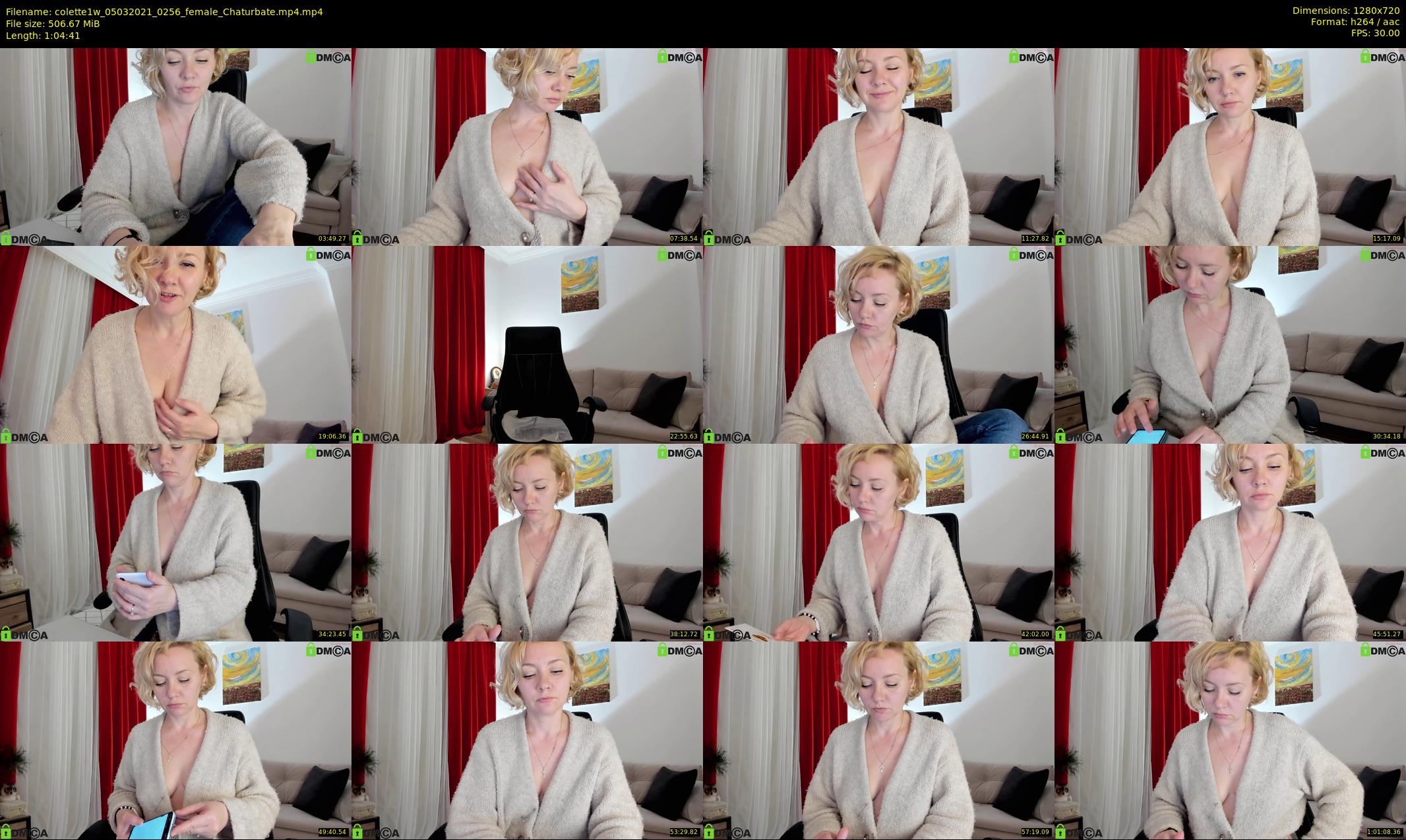 colette1w — 65 minute Chaturbate female cam show recording, 720p, Mar 5, 2021