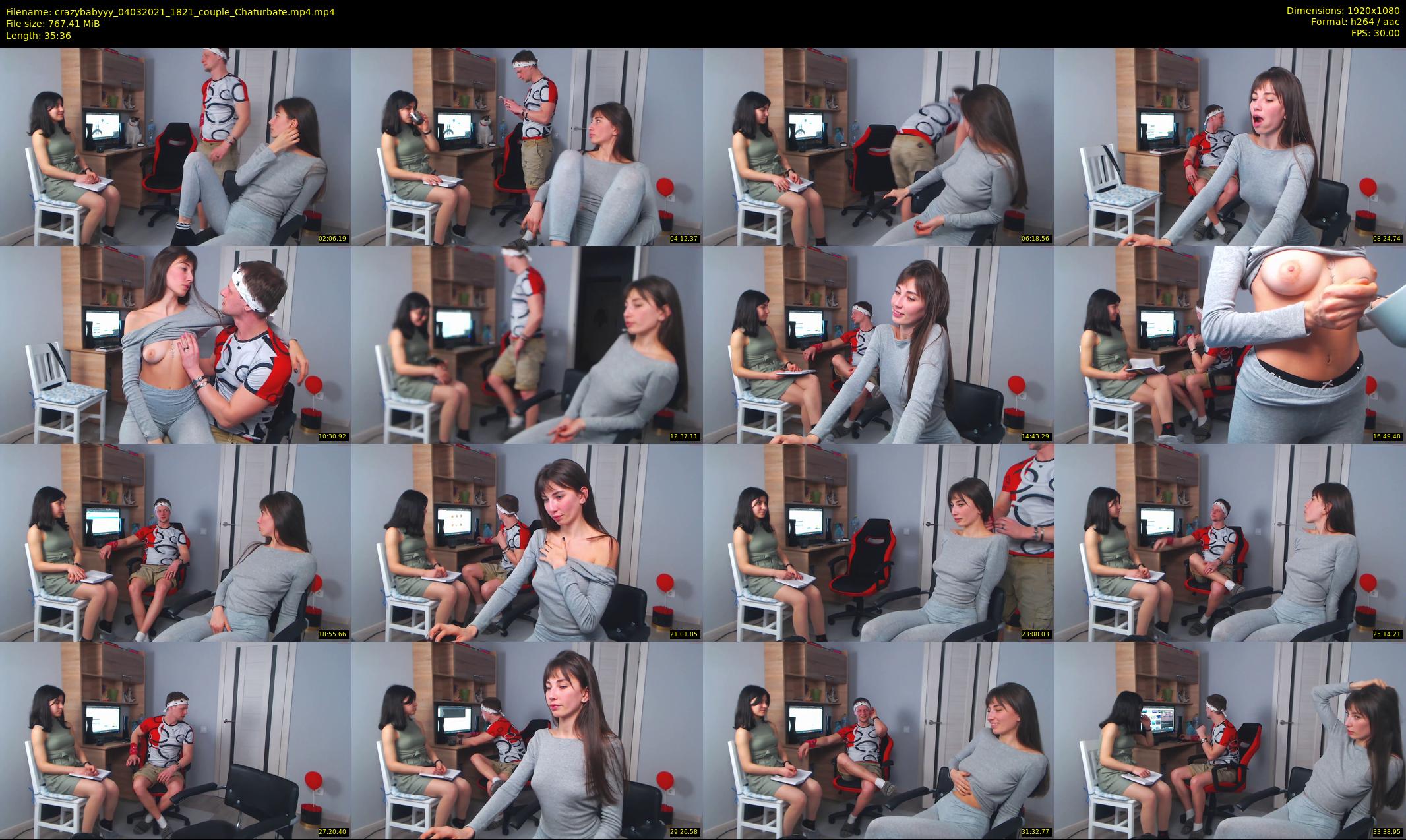 crazybabyyy — 36 minute Chaturbate couple cam show recording, 1080p, Mar 4, 2021
