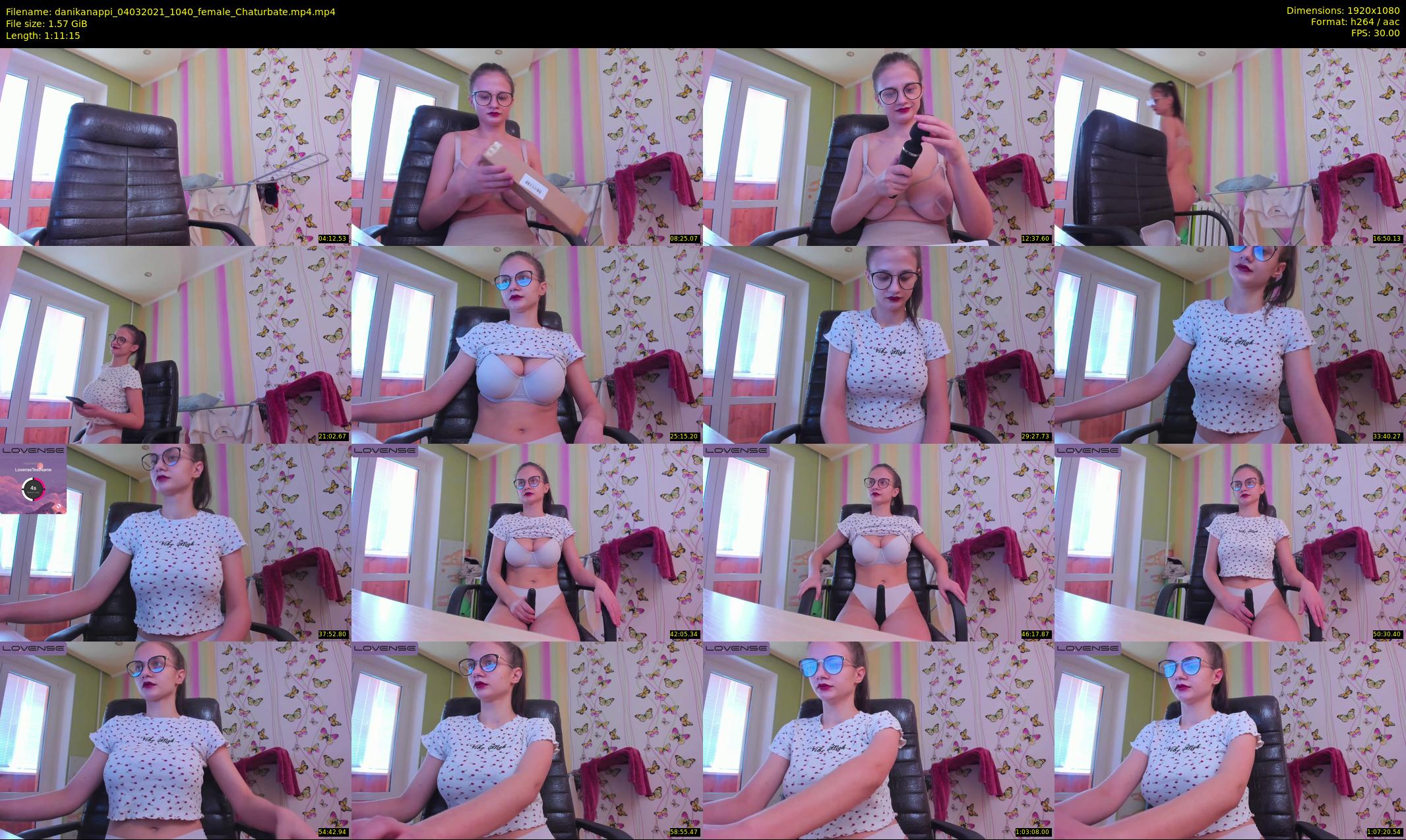 danikanappi — 72 minute Chaturbate female cam show recording, 1080p, Mar 4, 2021