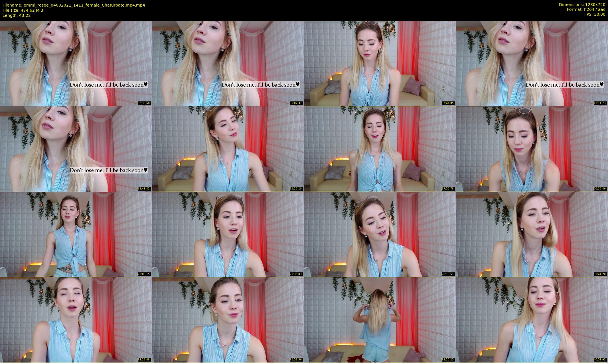 emmi_rosee — 44 minute Chaturbate female cam show recording, 720p, Mar 4, 2021