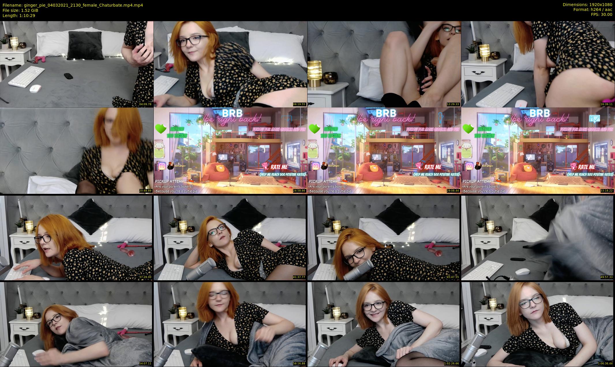 ginger_pie — 71 minute Chaturbate female cam show recording, 1080p, Mar 4, 2021