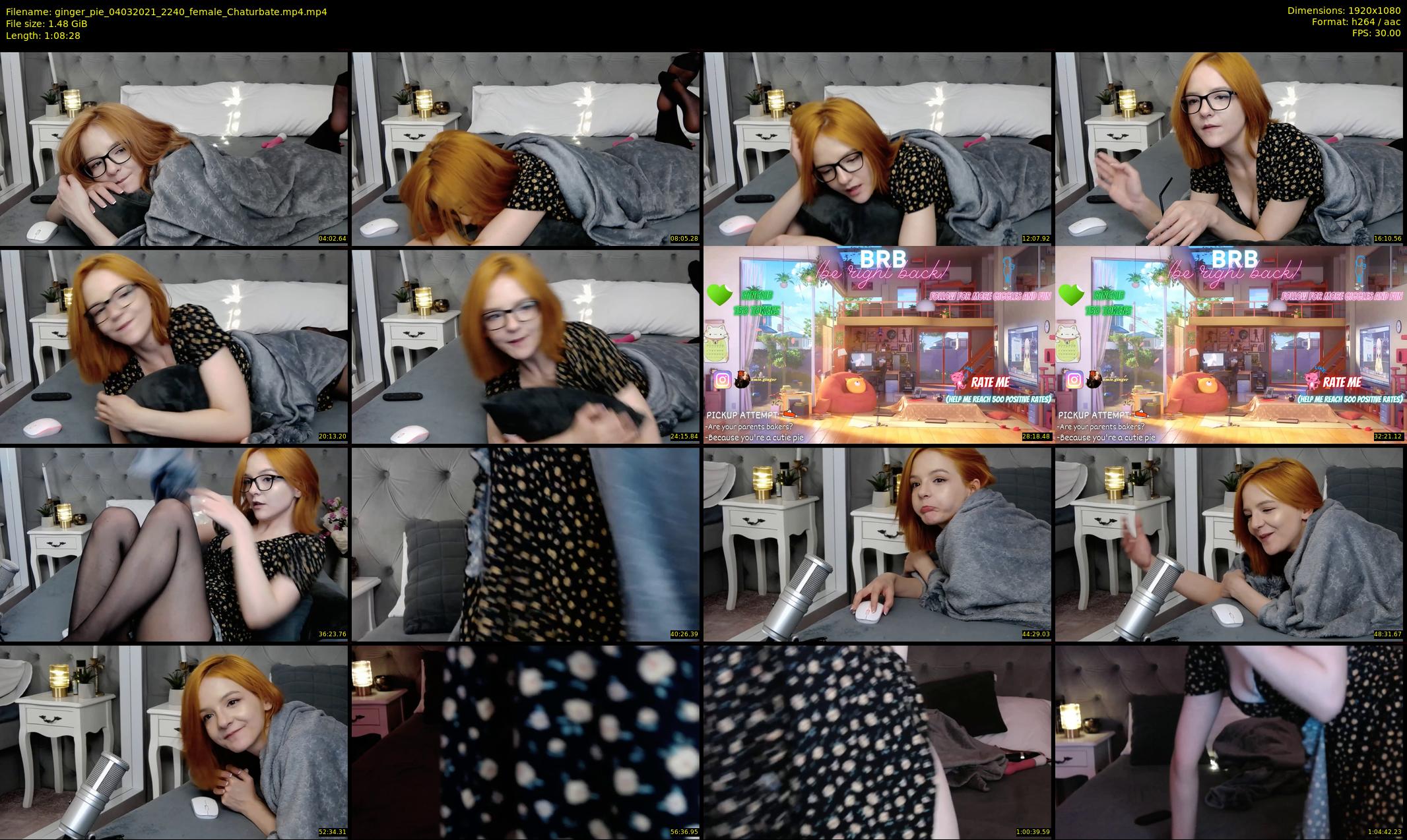 ginger_pie — 69 minute Chaturbate female cam show recording, 1080p, Mar 4, 2021