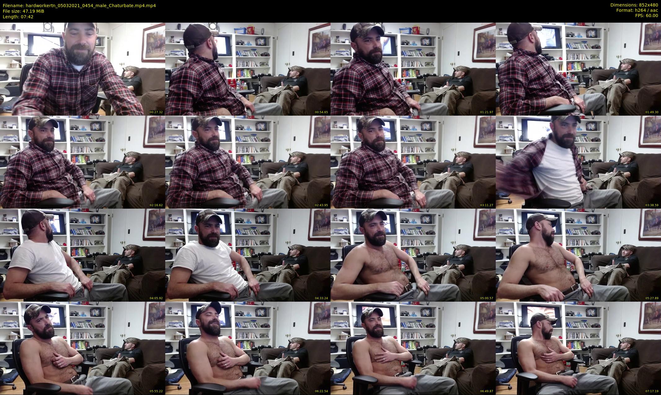 hardworkertn — 8 minute Chaturbate male cam show recording, 480p, Mar 5, 2021