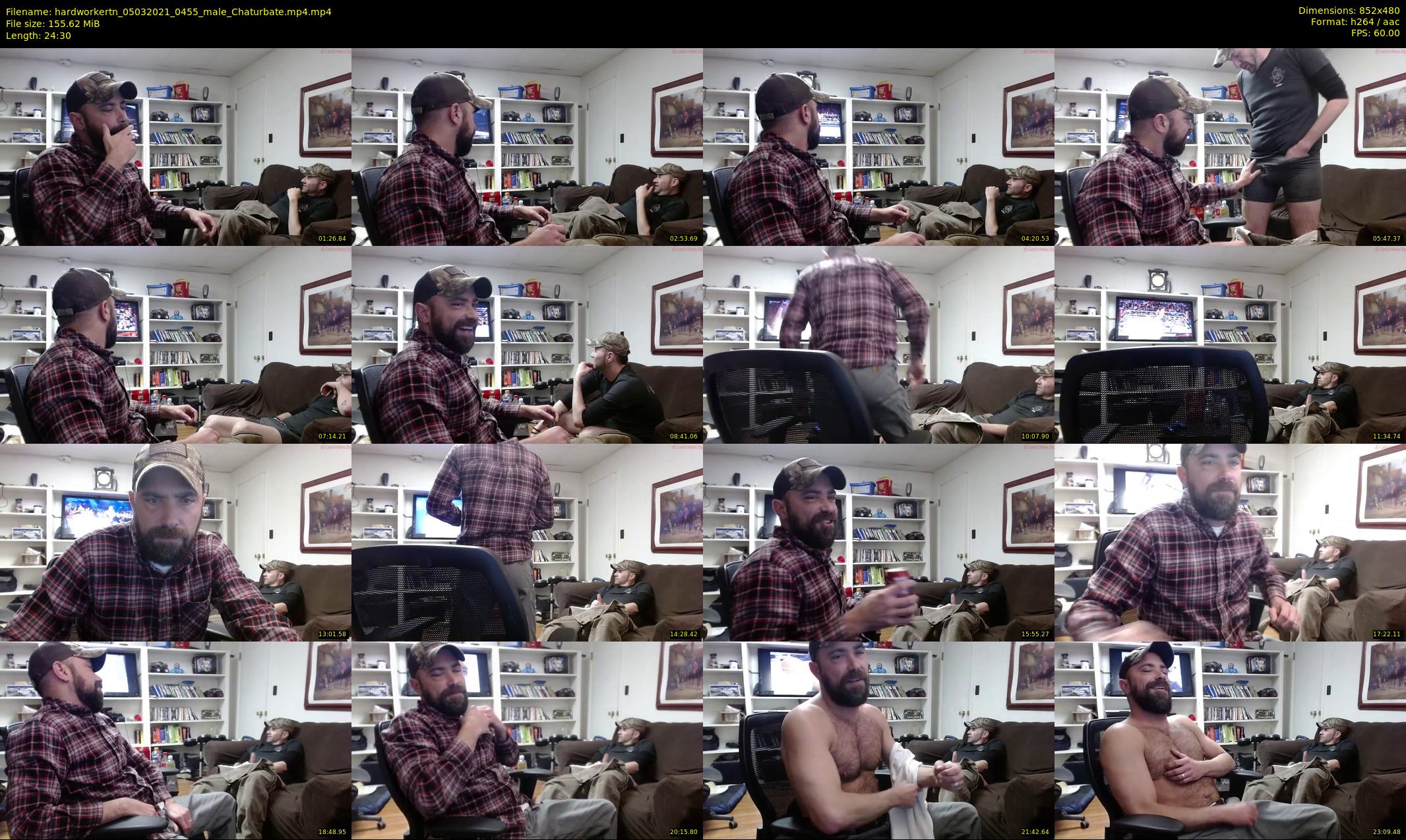 hardworkertn — 25 minute Chaturbate male cam show recording, 480p, Mar 5, 2021