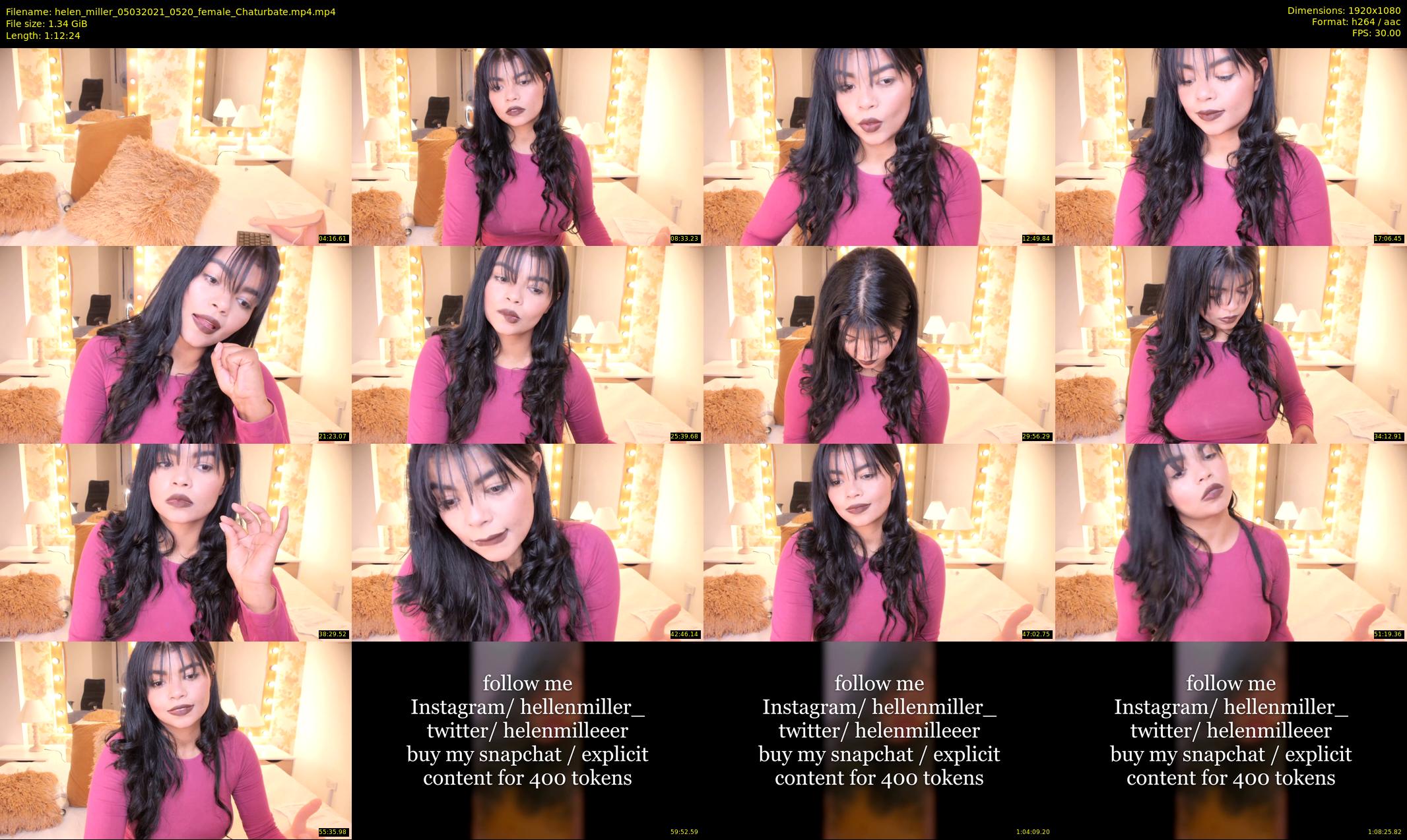 helen_miller — 73 minute Chaturbate female cam show recording, 1080p, Mar 5, 2021