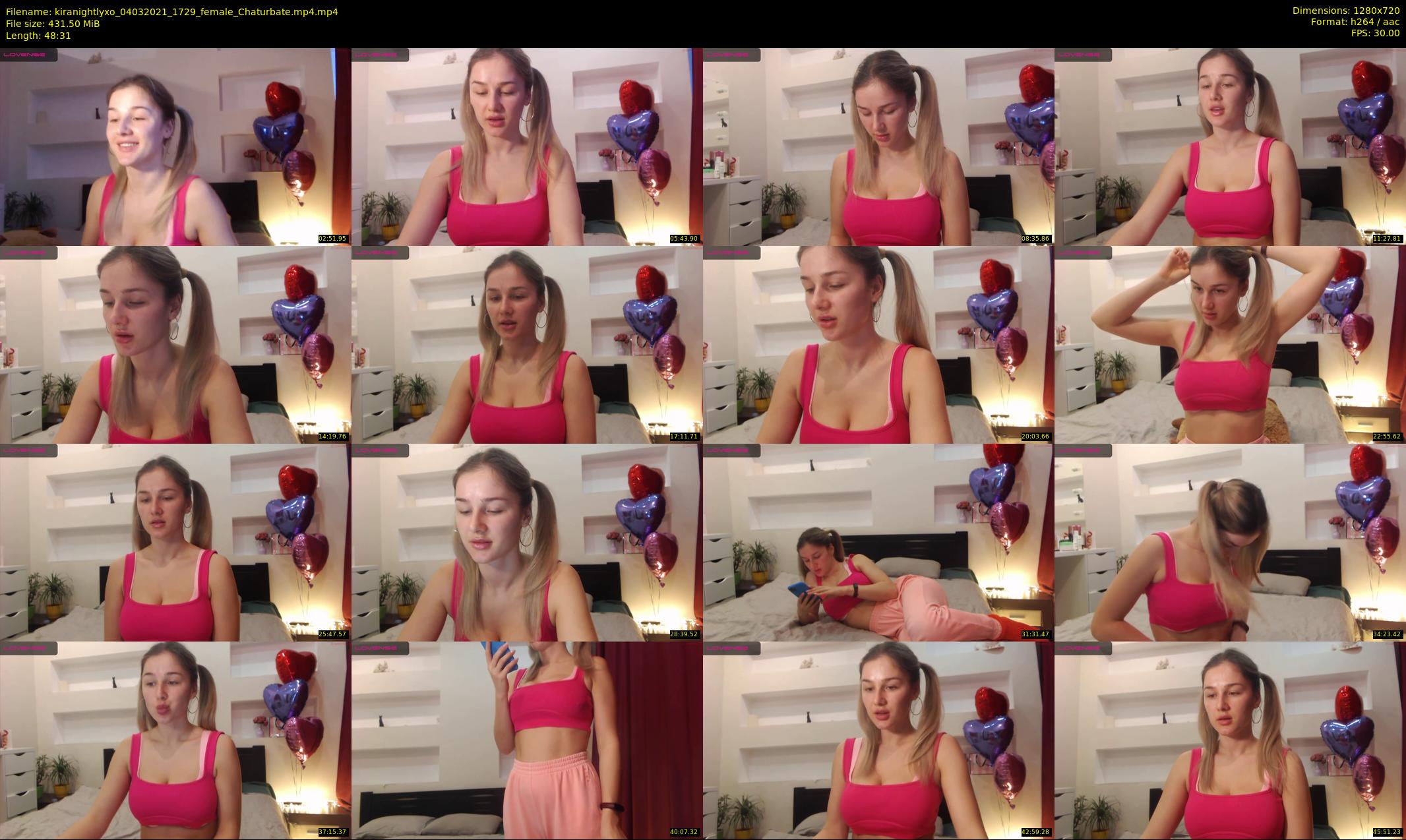 kiranightlyxo — 49 minute Chaturbate female cam show recording, 720p, Mar 4, 2021