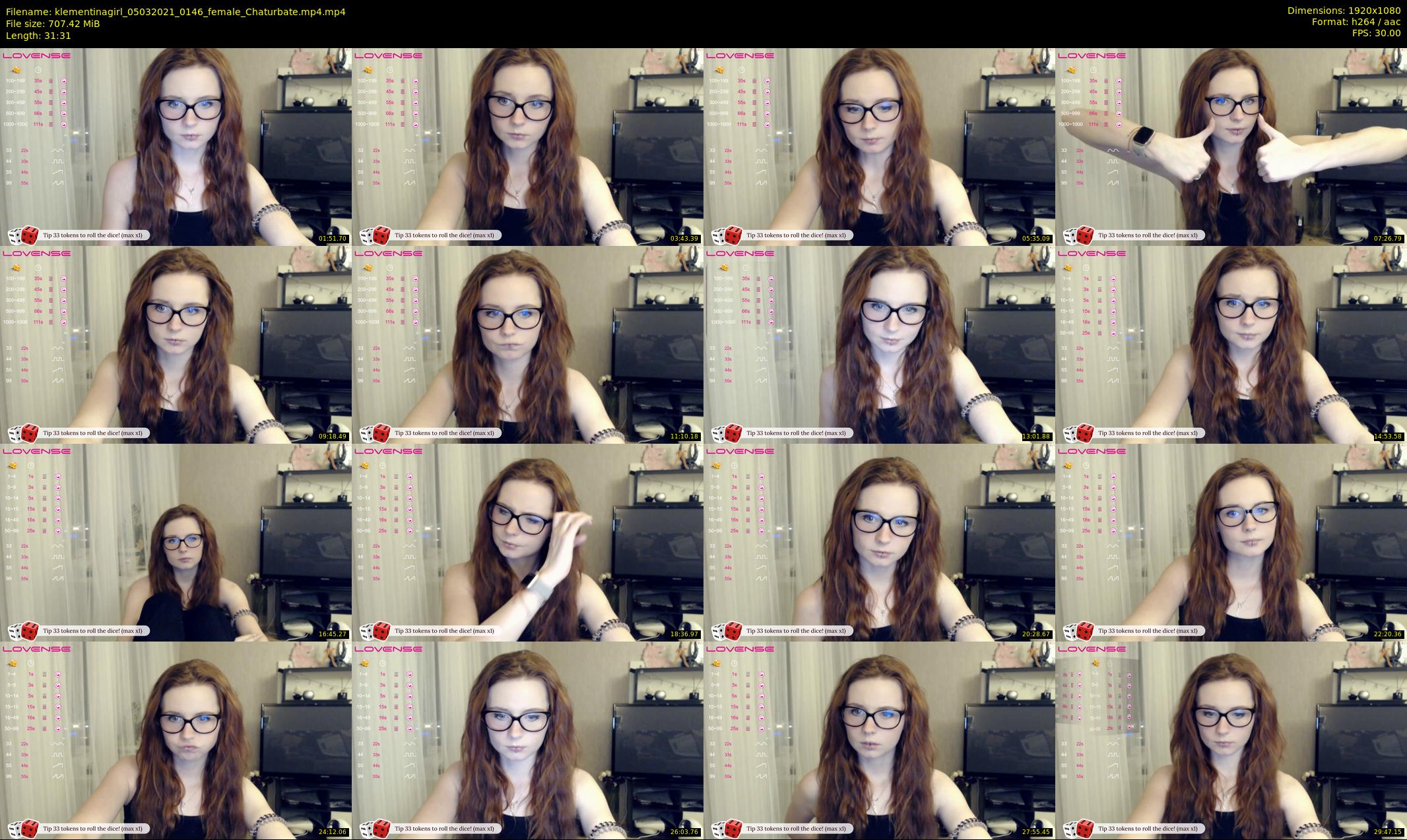 klementinagirl — 32 minute Chaturbate female cam show recording, 1080p, Mar 5, 2021