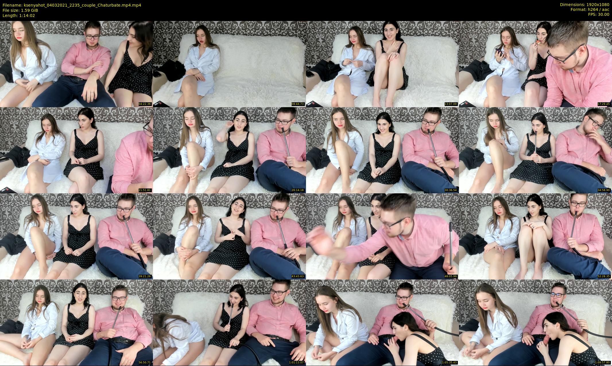 ksenyahot — 75 minute Chaturbate couple cam show recording, 1080p, Mar 4, 2021