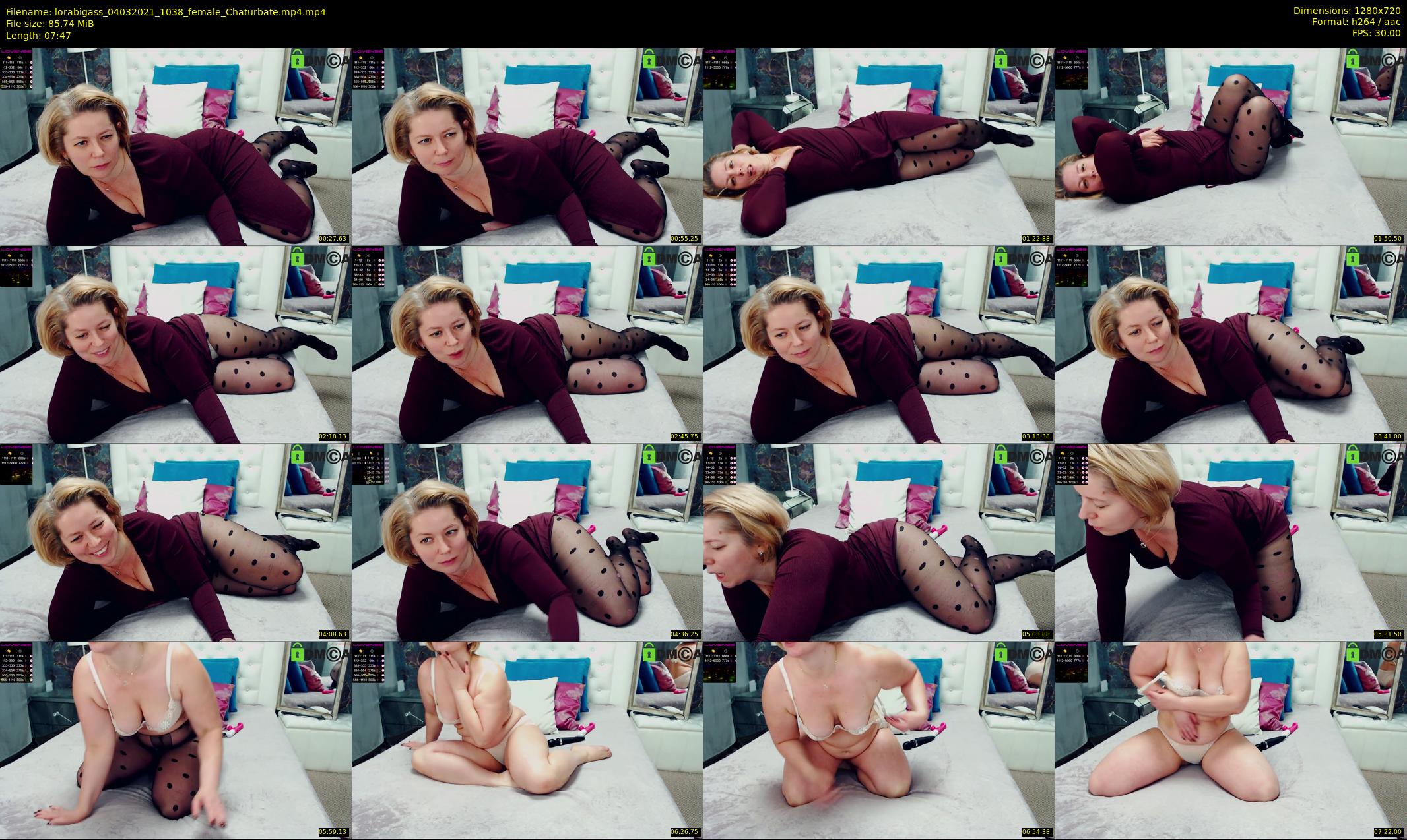 lorabigass — 8 minute Chaturbate female cam show recording, 720p, Mar 4, 2021