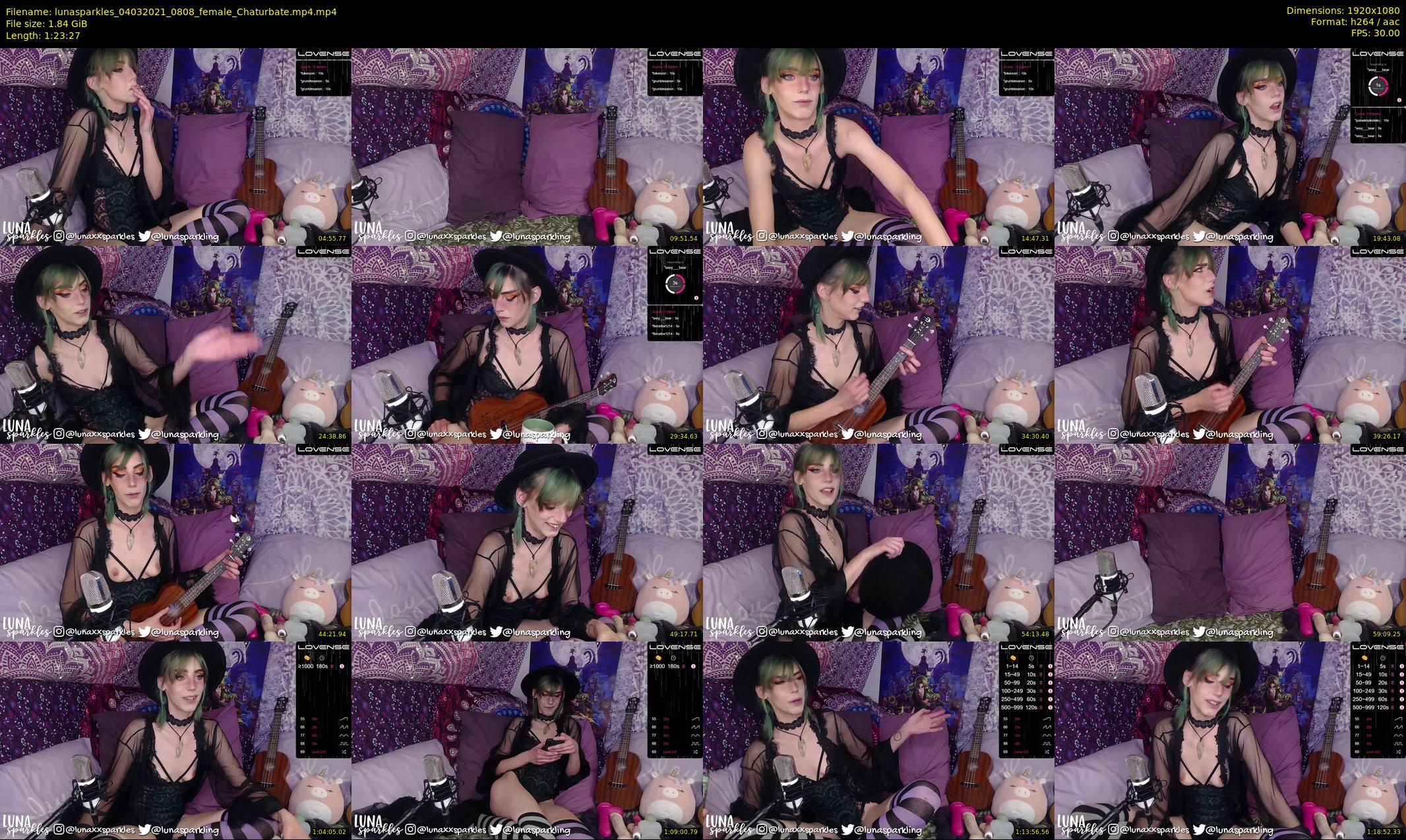 lunasparkles — 84 minute Chaturbate female cam show recording, 1080p, Mar 4, 2021