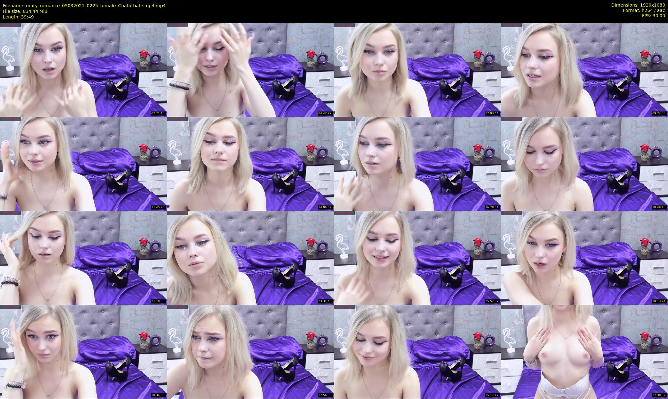 mary_romance — 40 minute Chaturbate female cam show recording, 1080p, Mar 5, 2021