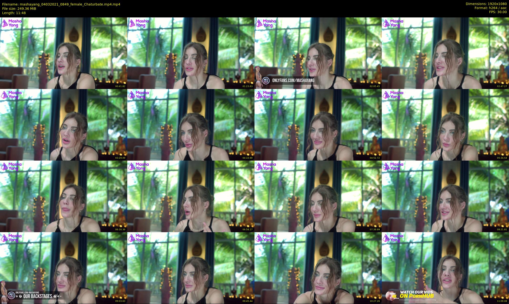 mashayang — 12 minute Chaturbate female cam show recording, 1080p, Mar 4, 2021