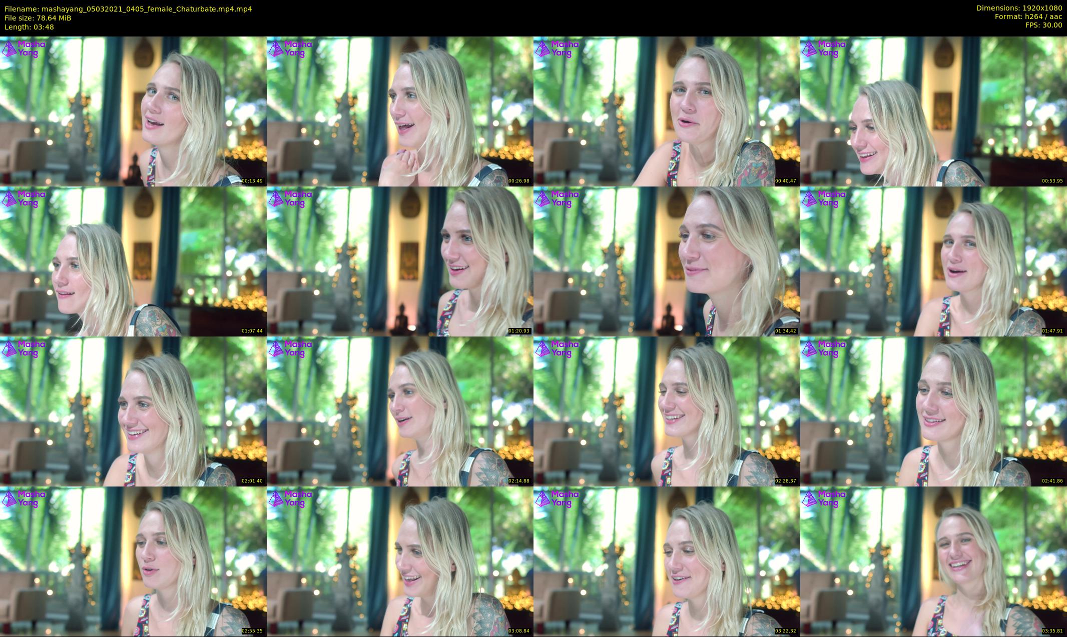 mashayang — 4 minute Chaturbate female cam show recording, 1080p, Mar 5, 2021