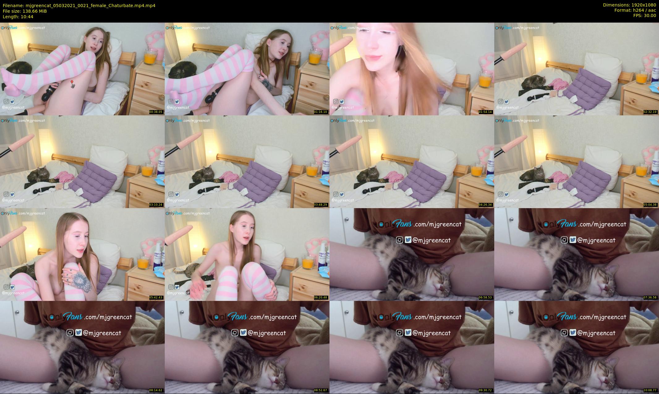 mjgreencat — 11 minute Chaturbate female cam show recording, 1080p, Mar 5, 2021