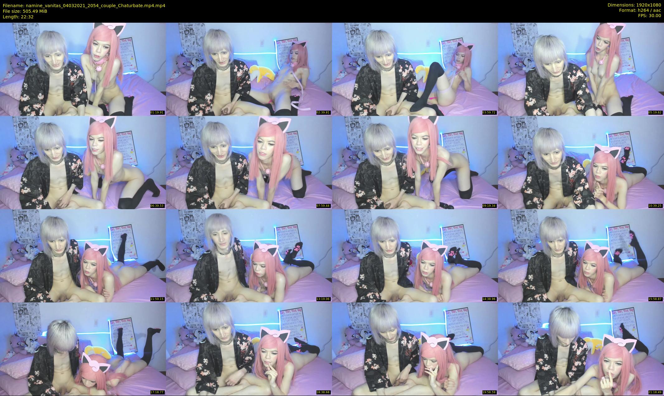 namine_vanitas — 23 minute Chaturbate couple cam show recording, 1080p, Mar 4, 2021