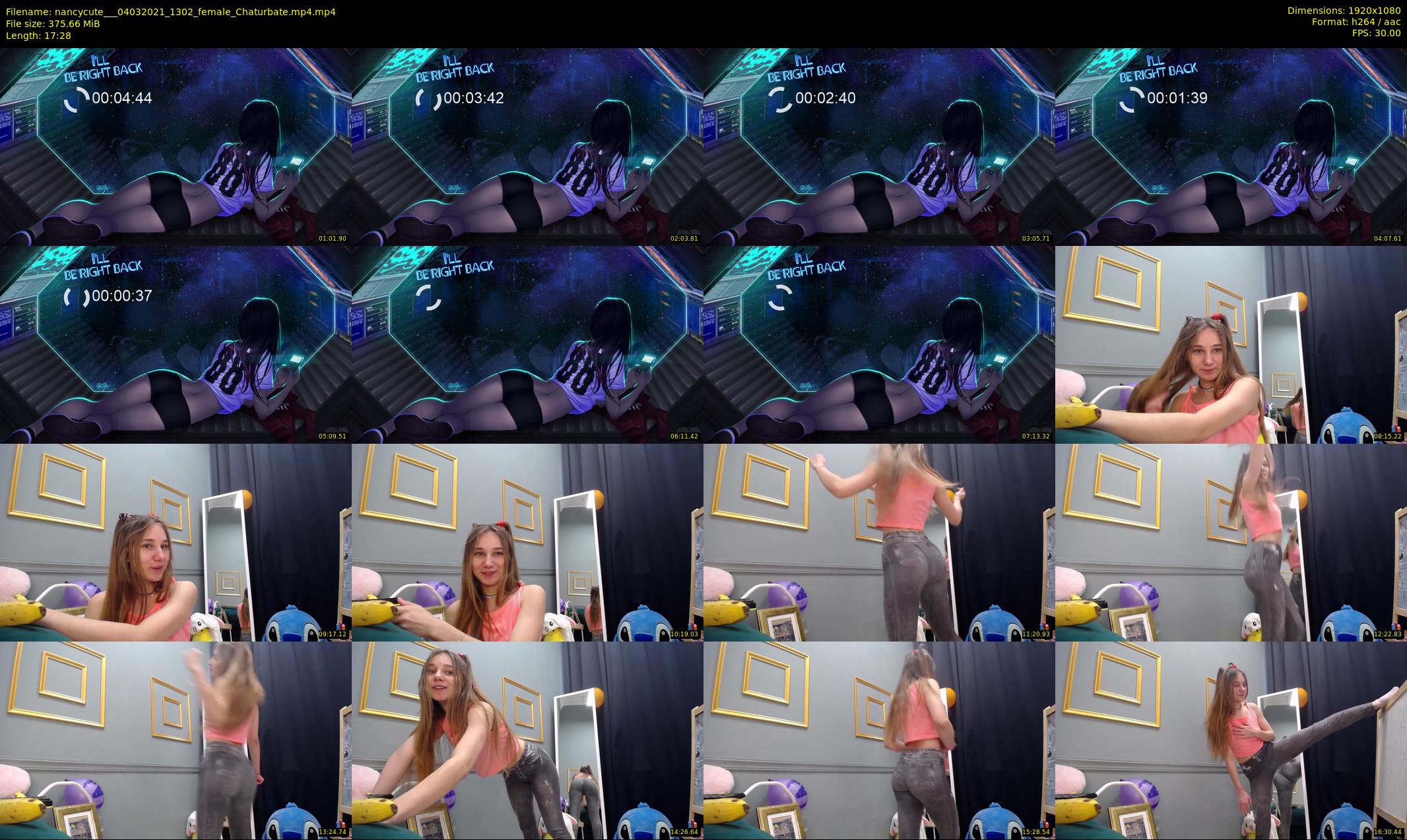nancycute__ — 18 minute Chaturbate female cam show recording, 1080p, Mar 4, 2021