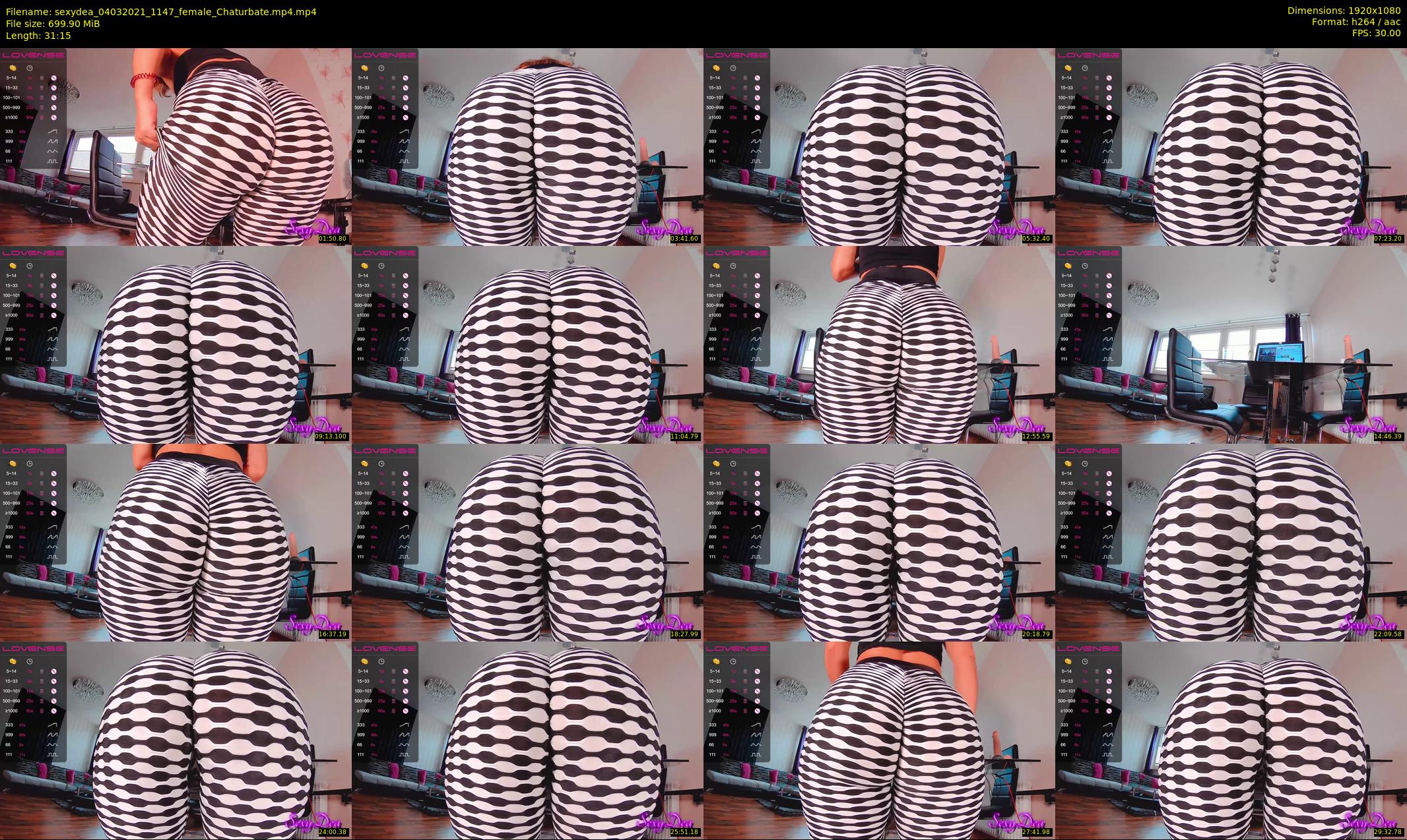 sexydea — 32 minute Chaturbate female cam show recording, 1080p, Mar 4, 2021
