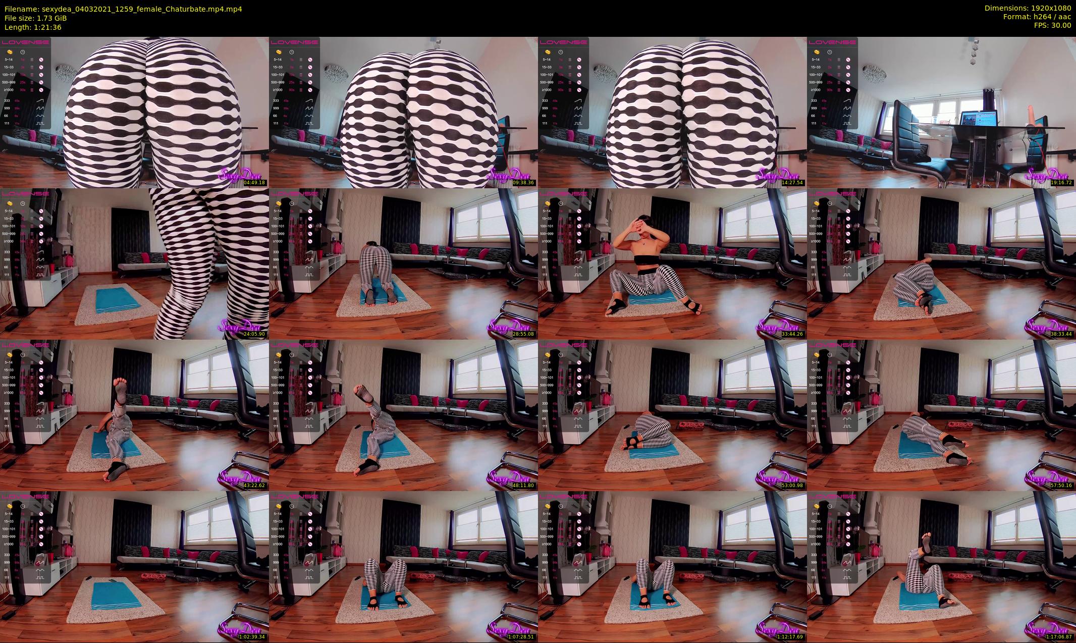sexydea — 82 minute Chaturbate female cam show recording, 1080p, Mar 4, 2021
