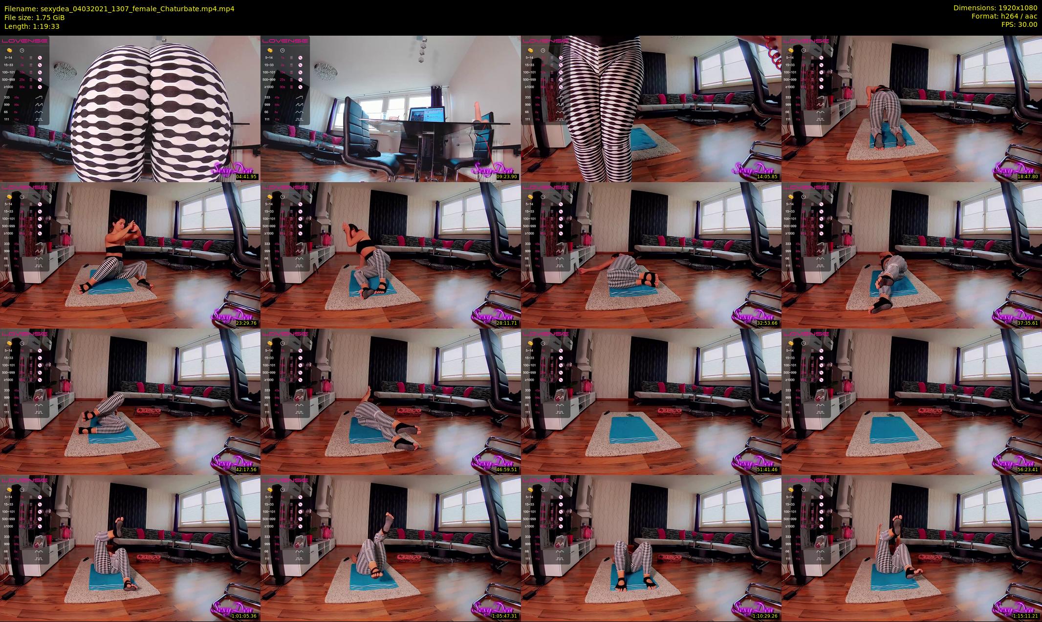 sexydea — 80 minute Chaturbate female cam show recording, 1080p, Mar 4, 2021