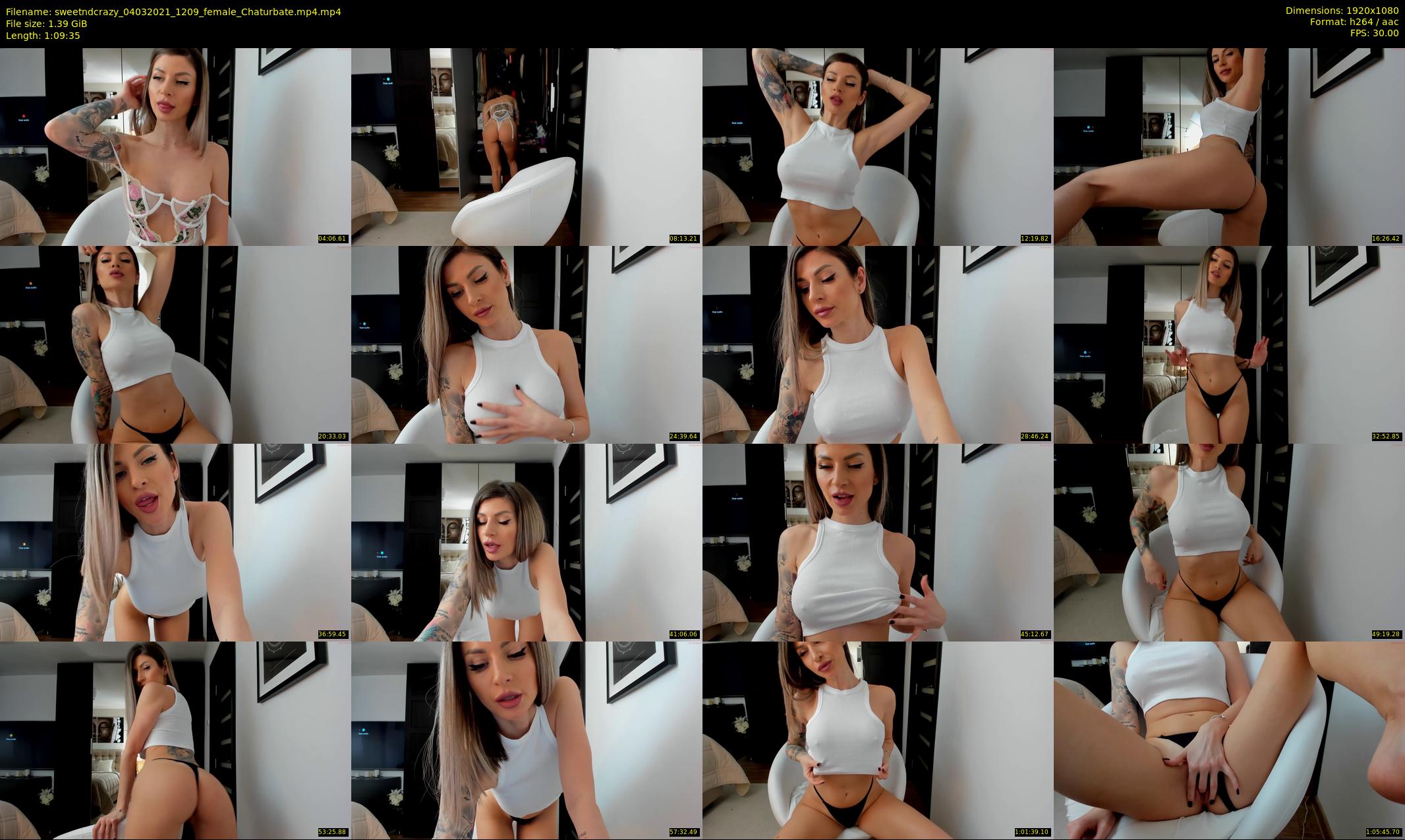 sweetndcrazy — 70 minute Chaturbate female cam show recording, 1080p, Mar 4, 2021