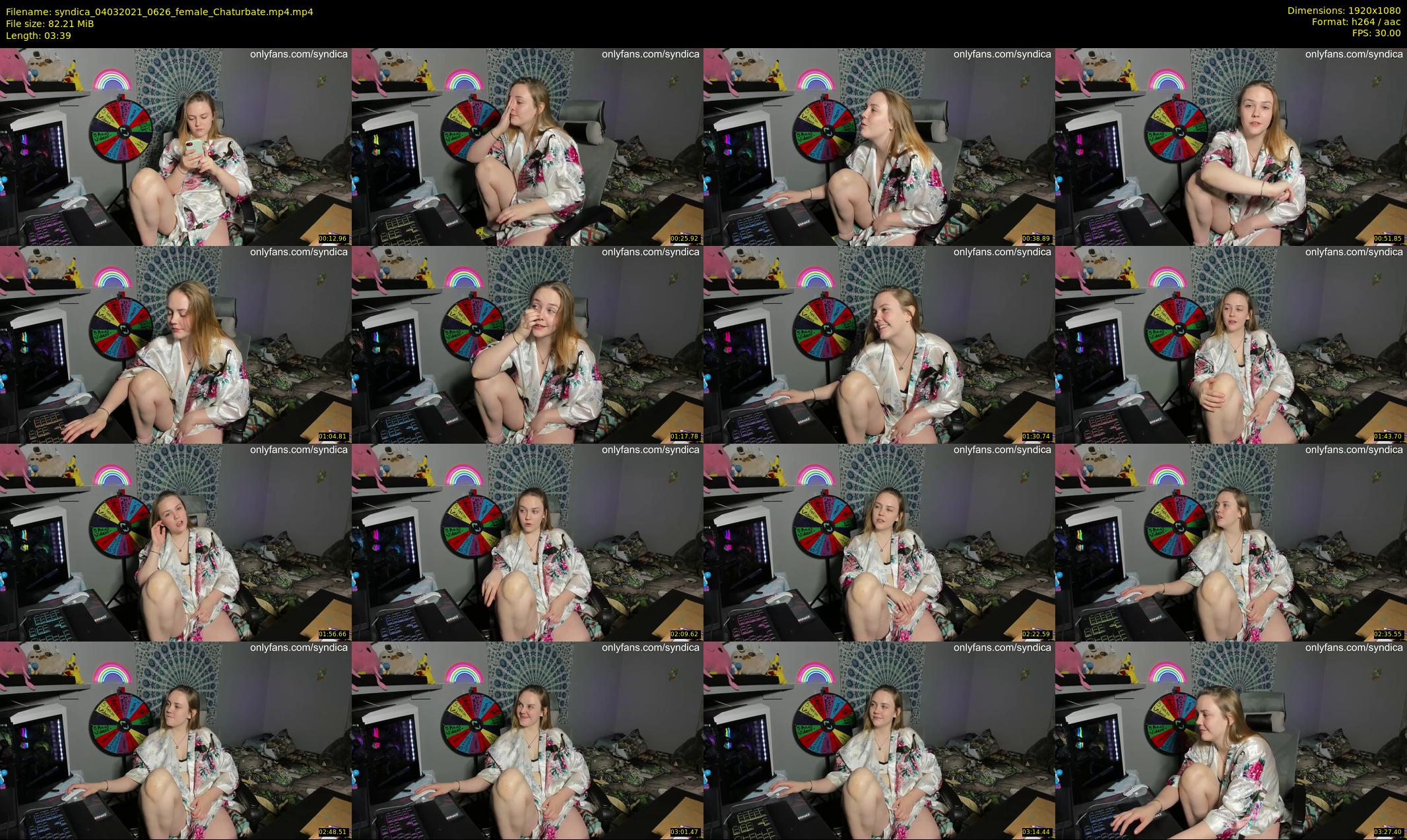syndica — 4 minute Chaturbate female cam show recording, 1080p, Mar 4, 2021