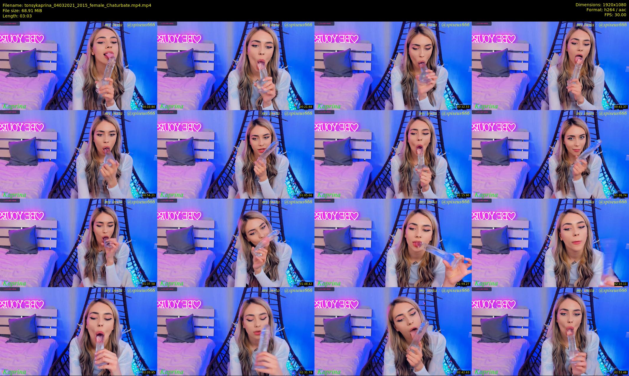 tonsykaprina — 4 minute Chaturbate couple cam show recording, 1080p, Mar 4, 2021