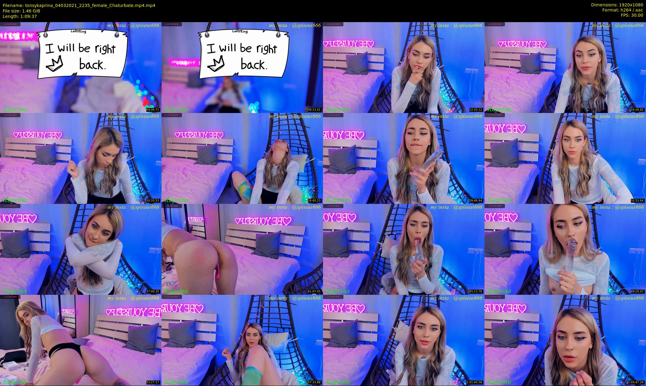 tonsykaprina — 70 minute Chaturbate couple cam show recording, 1080p, Mar 4, 2021