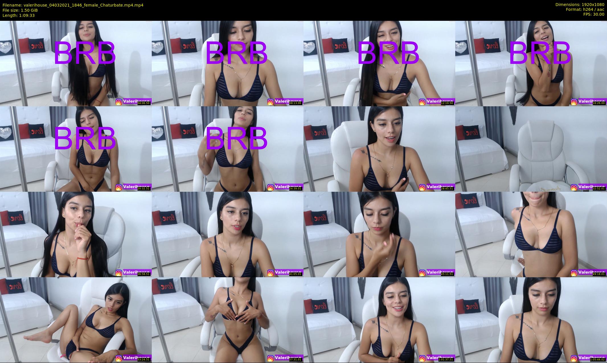 valerihouse — 70 minute Chaturbate female cam show recording, 1080p, Mar 4, 2021
