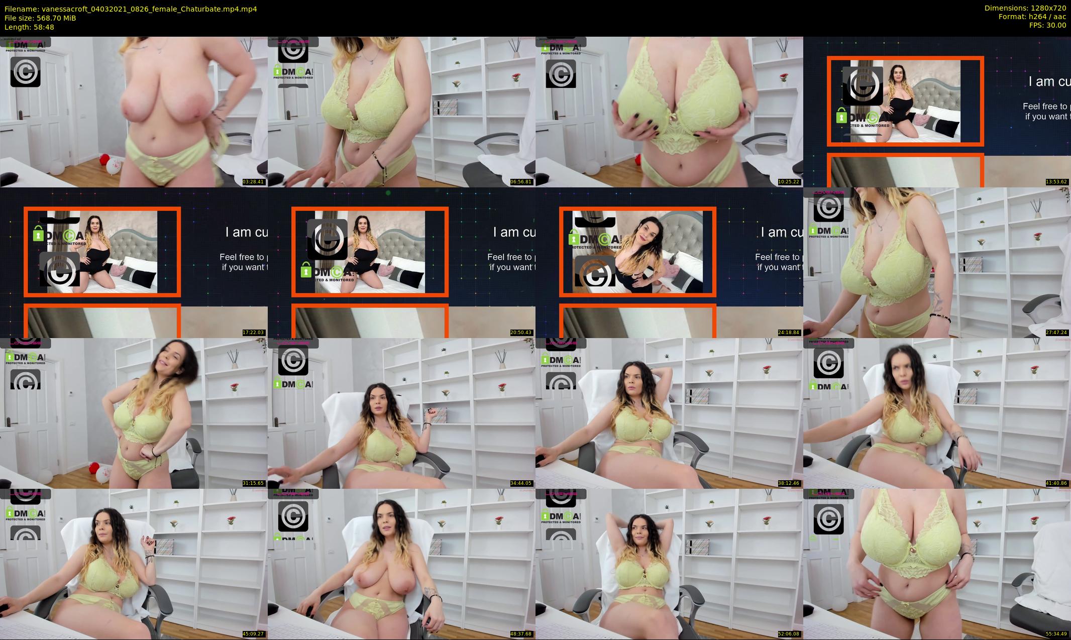 vanessacroft — 59 minute Chaturbate female cam show recording, 720p, Mar 4, 2021