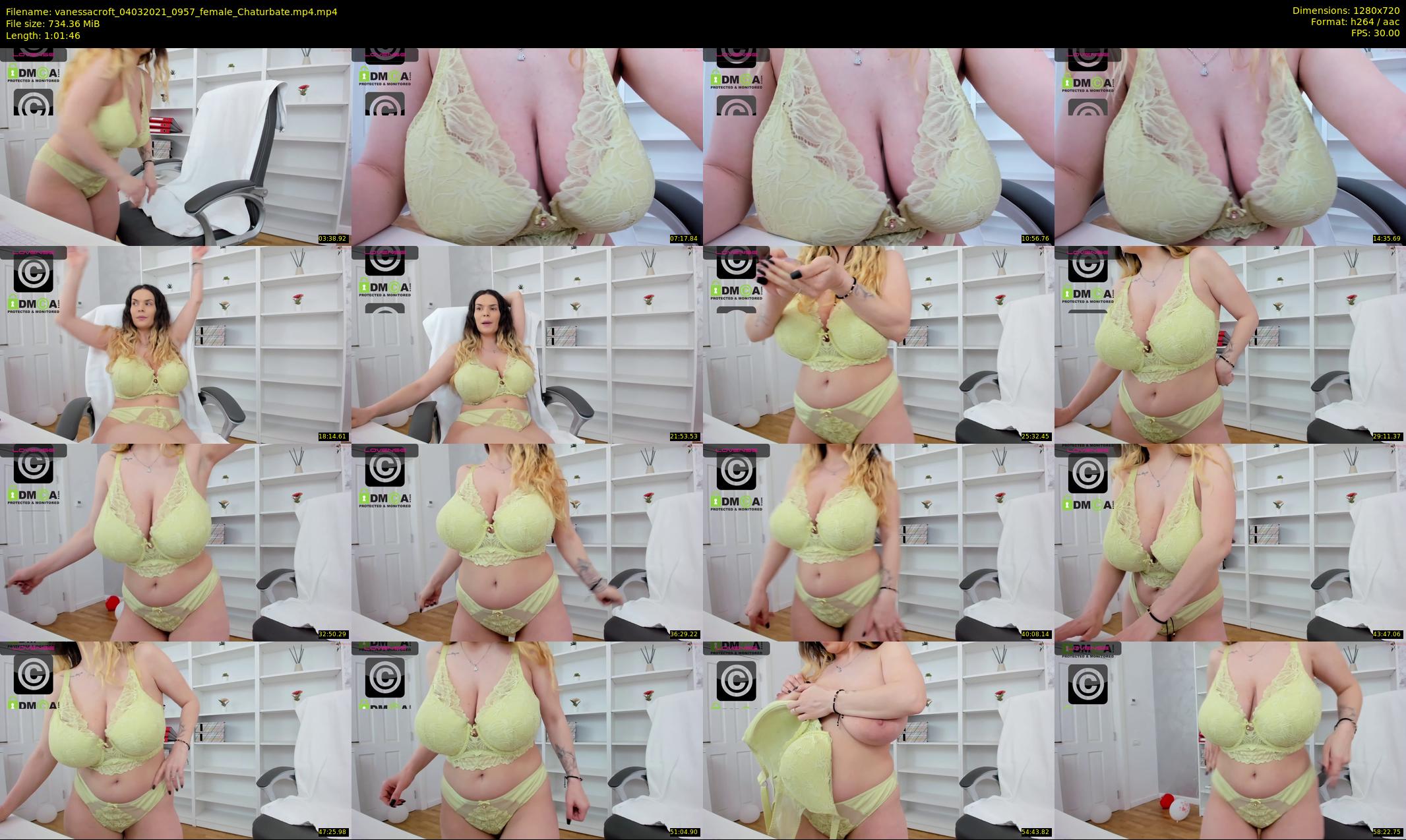 vanessacroft — 62 minute Chaturbate female cam show recording, 720p, Mar 4, 2021
