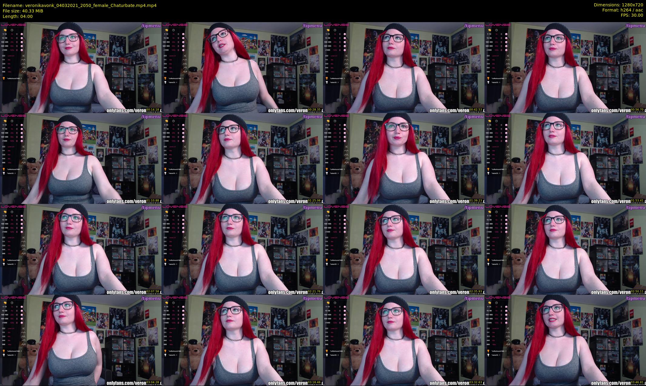 veronikavonk — 4 minute Chaturbate female cam show recording, 720p, Mar 4, 2021